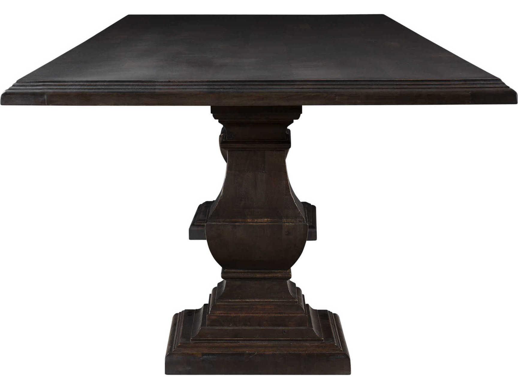 World Interiors Toulon Rectangular Wood Vintage Brown Dining Table