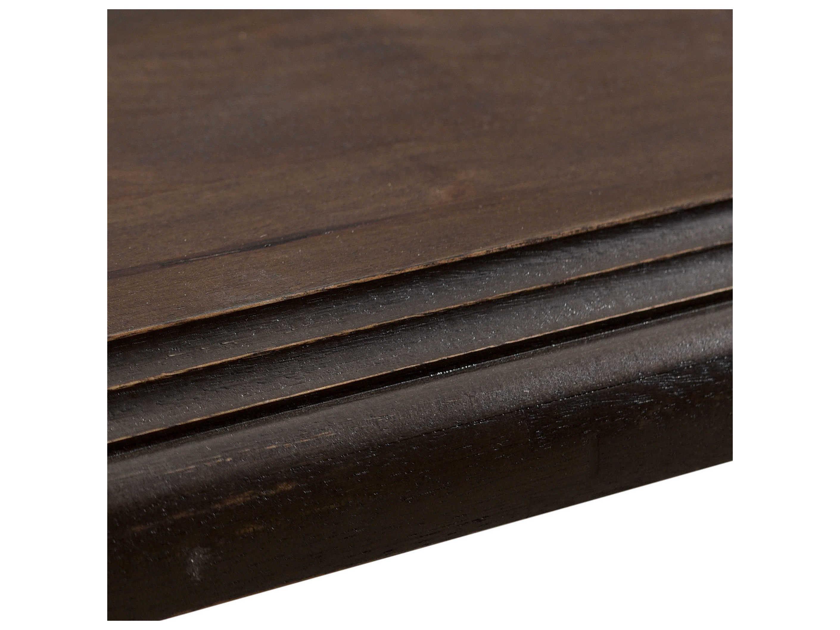 World Interiors Toulon Rectangular Wood Vintage Brown Dining Table