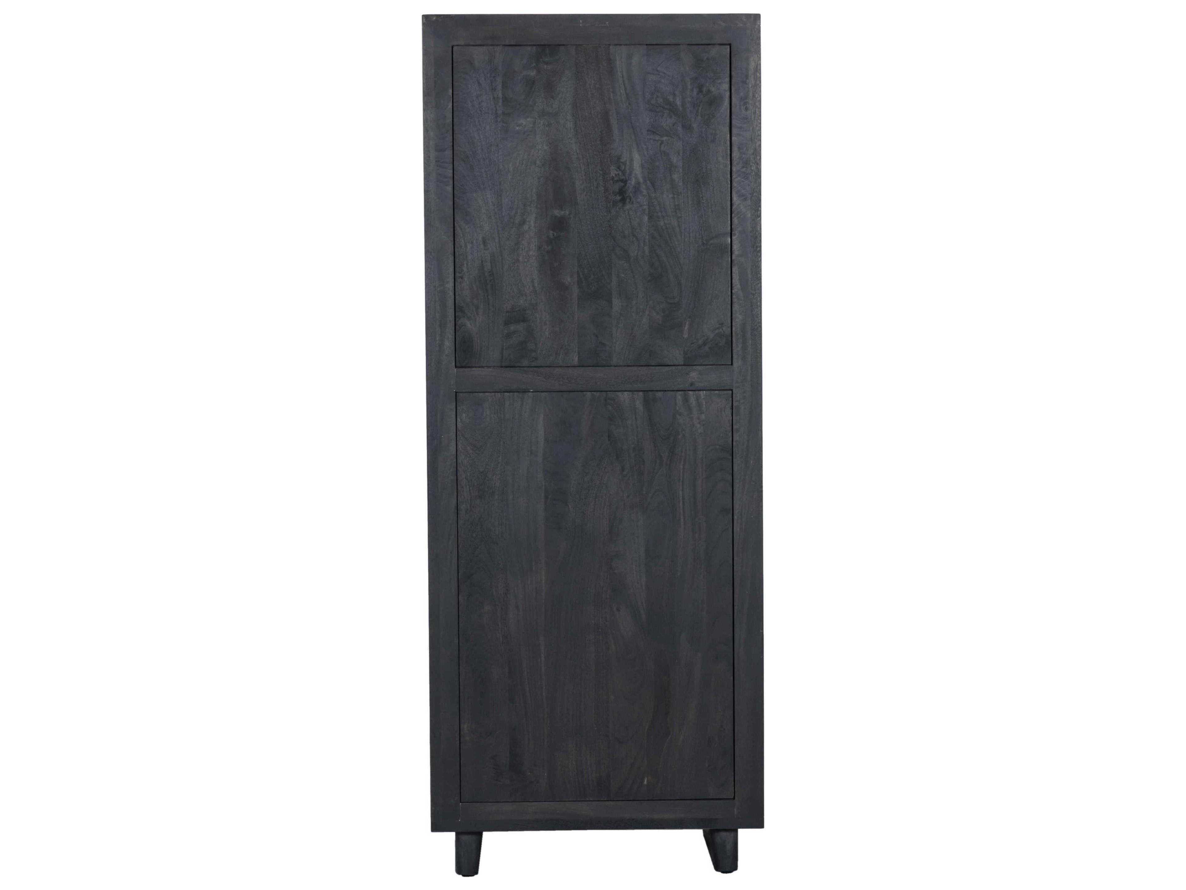 World Interiors Tularosa Brown Acacia Wood Natural Bar Cabinet