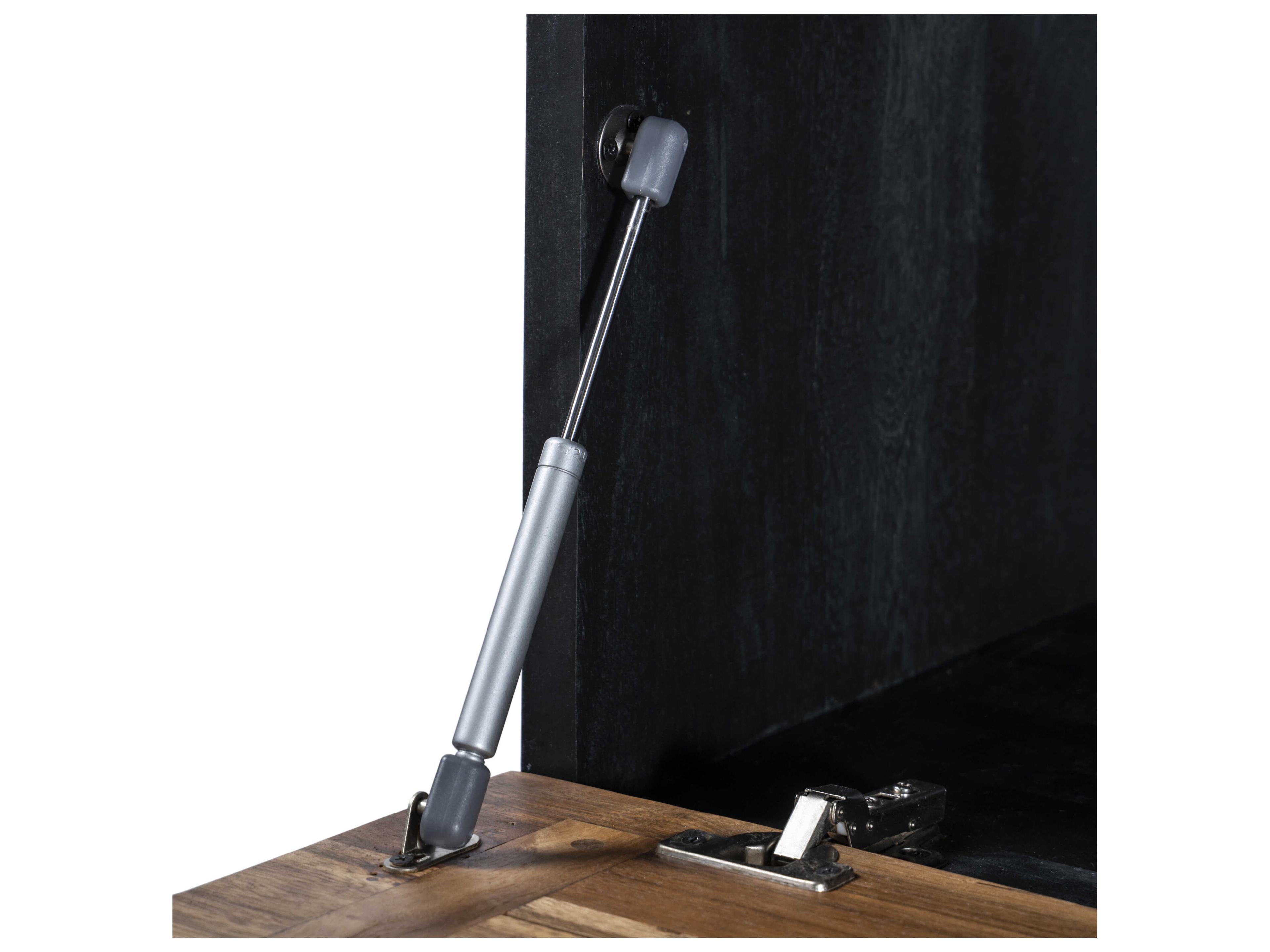 World Interiors Tularosa Brown Acacia Wood Natural Bar Cabinet