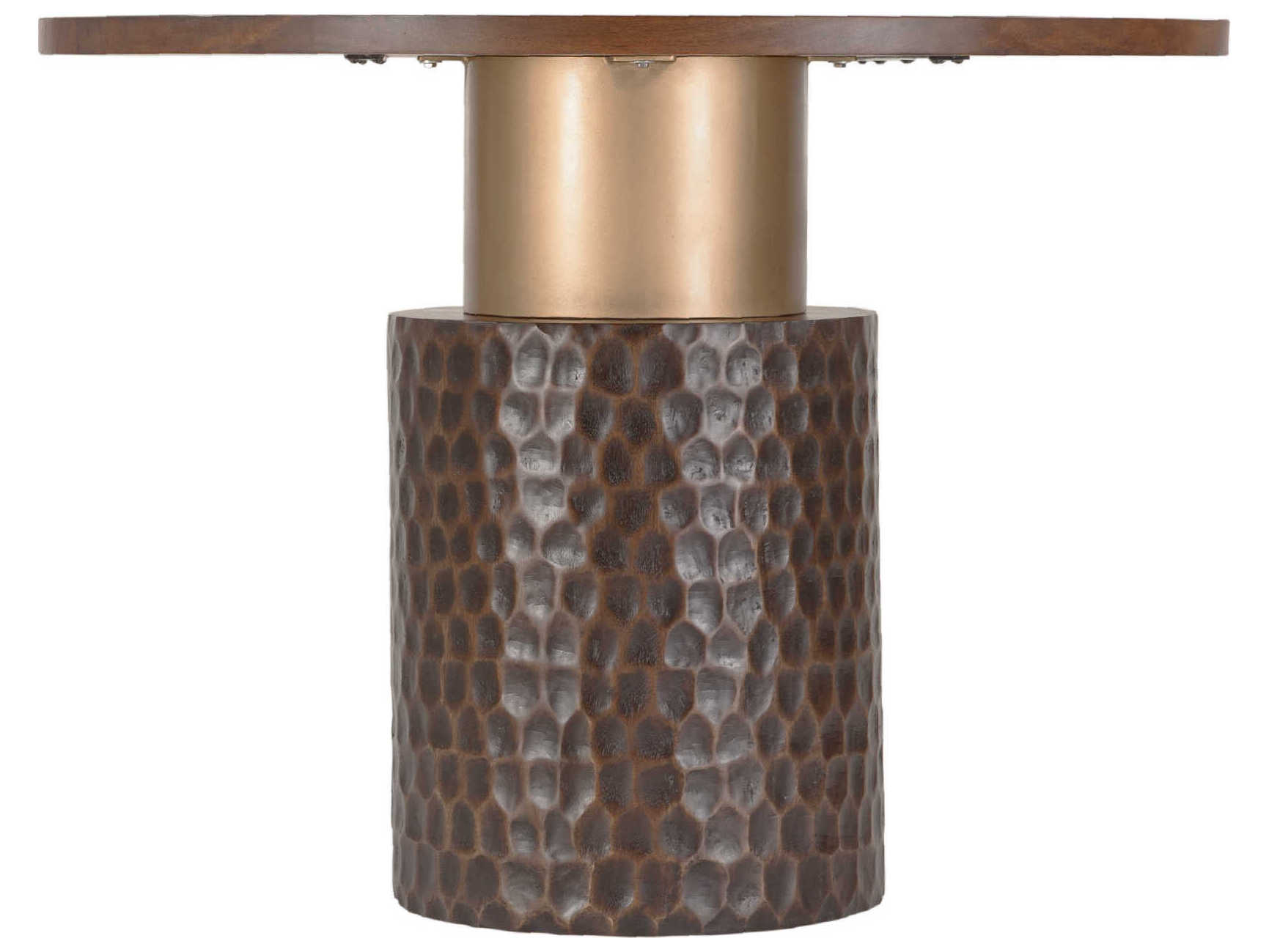 World Interiors Vallarta Round Wood Dining Table