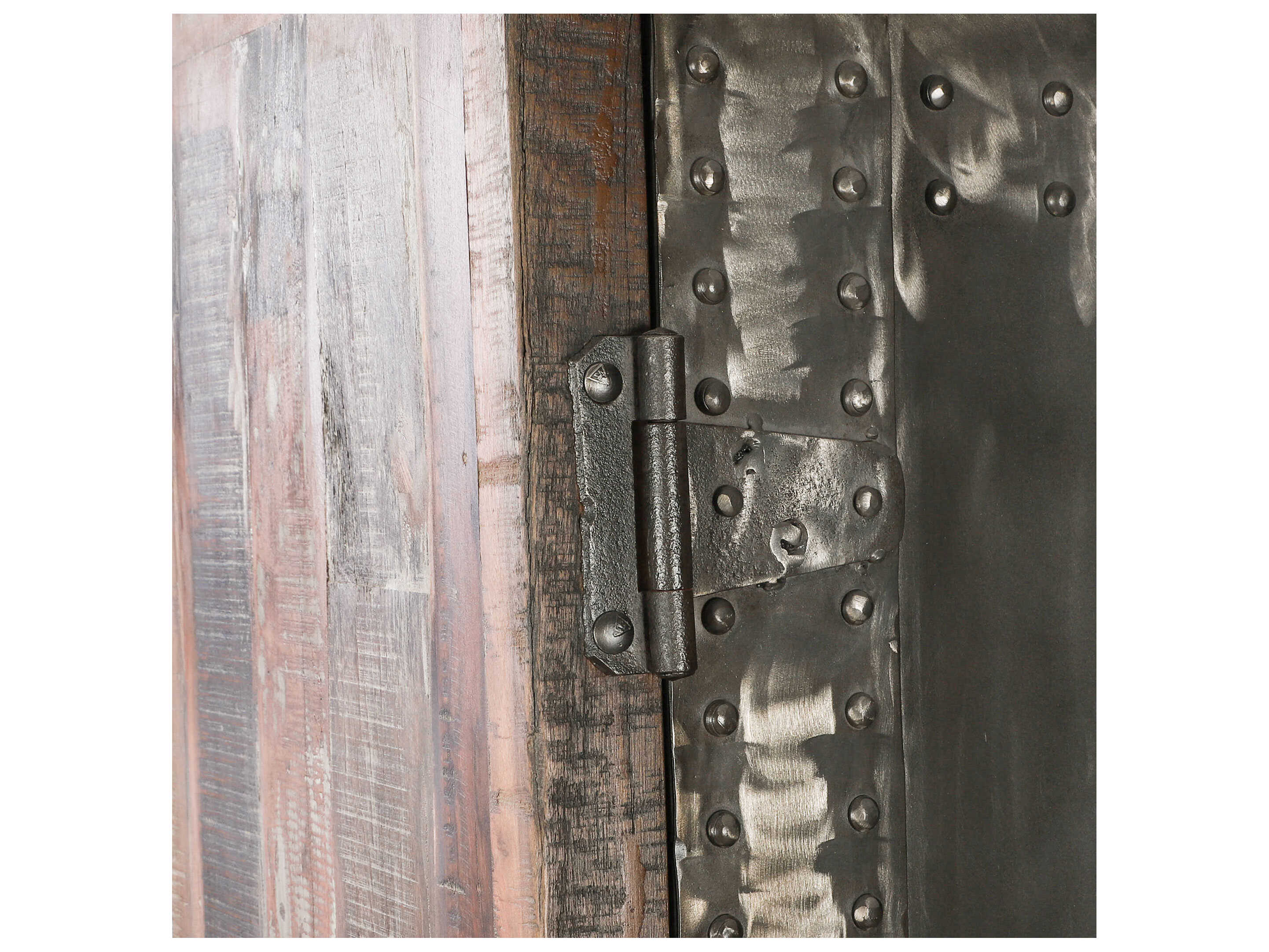 World Interiors Sterling Weathered Gray Cabinet