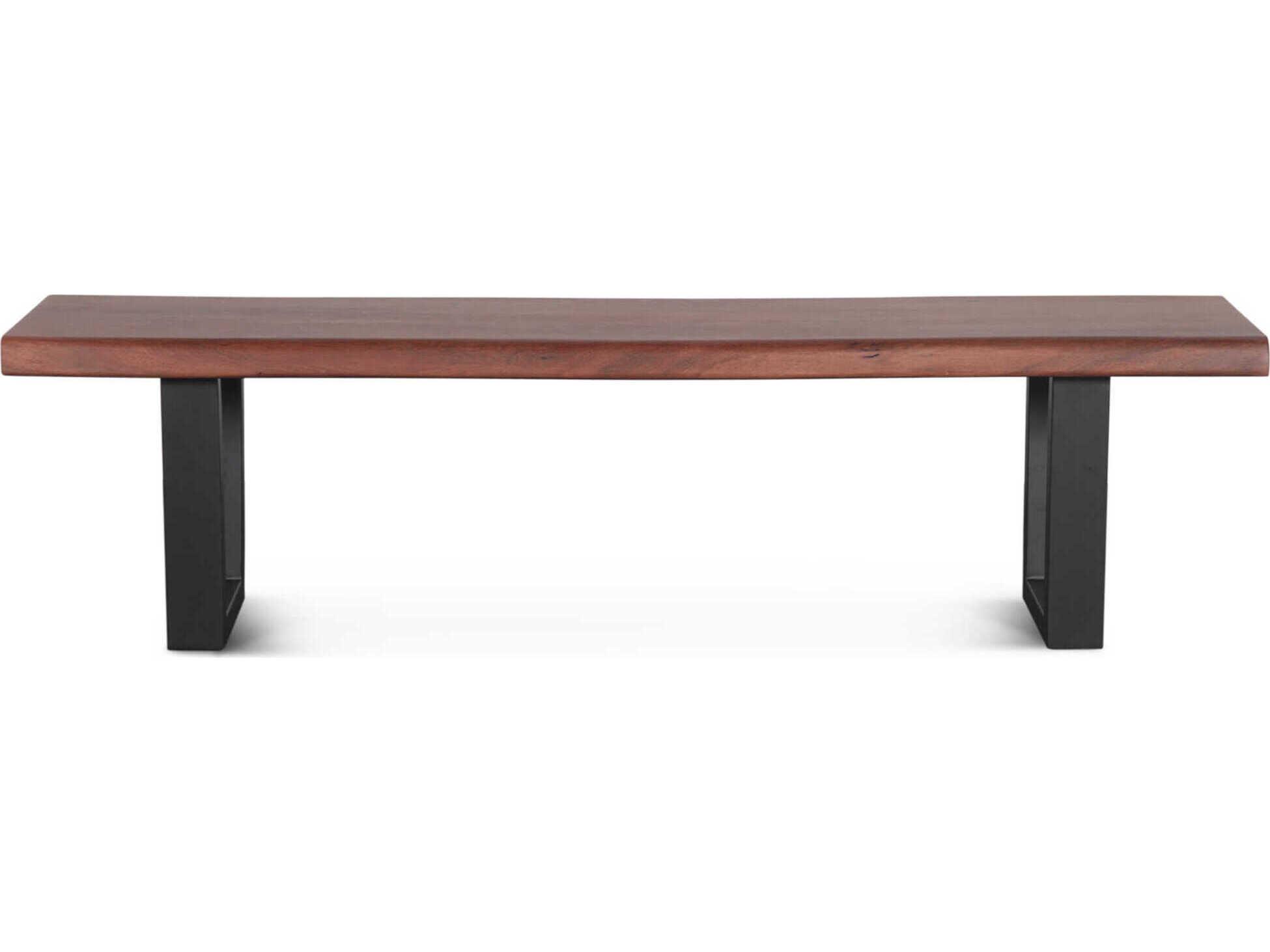 World Interiors Yarrow Light Seqouia Brown Accent Bench