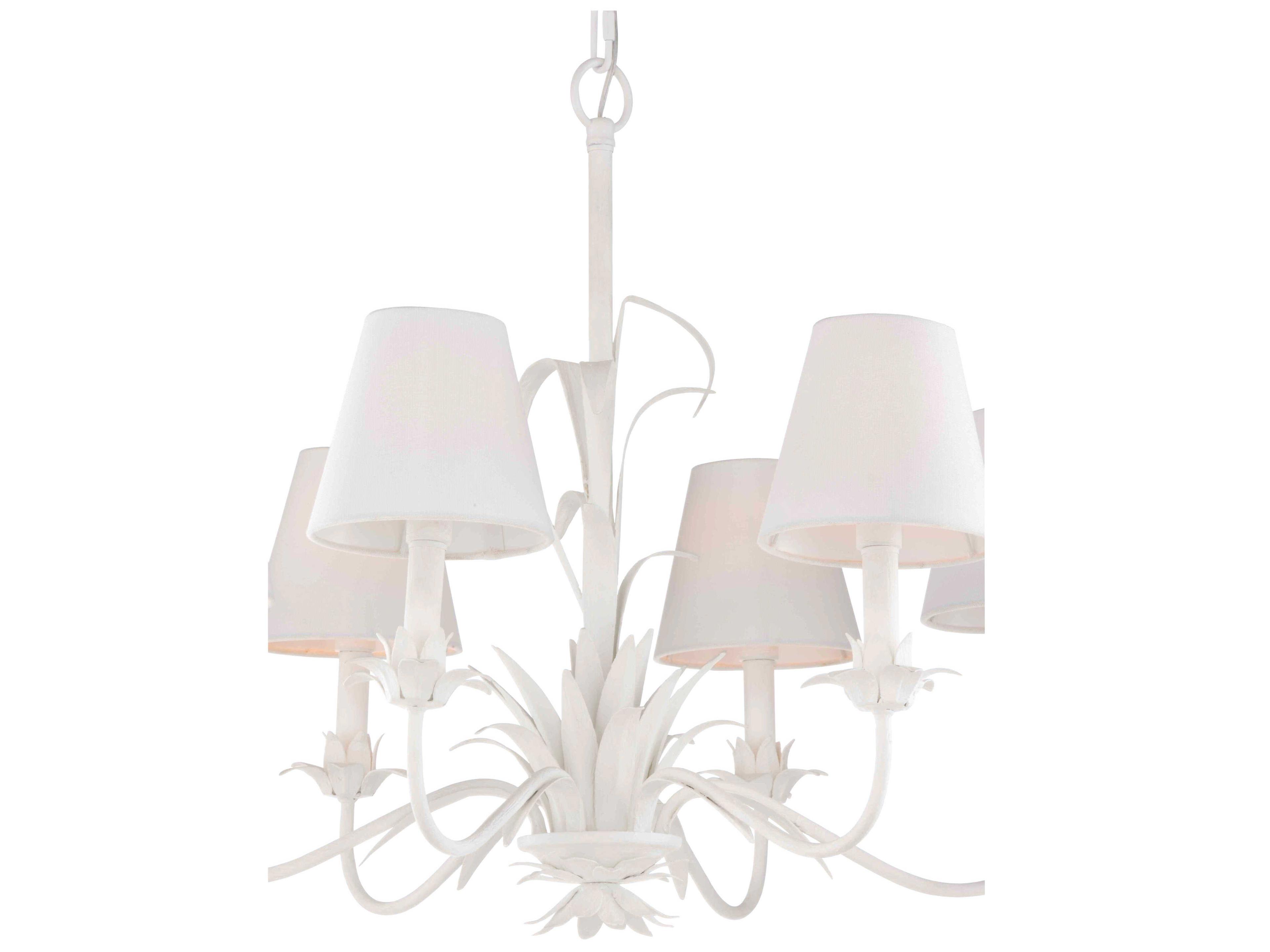 Wildwood Fontana 6-Light White Candelabra Chandelier