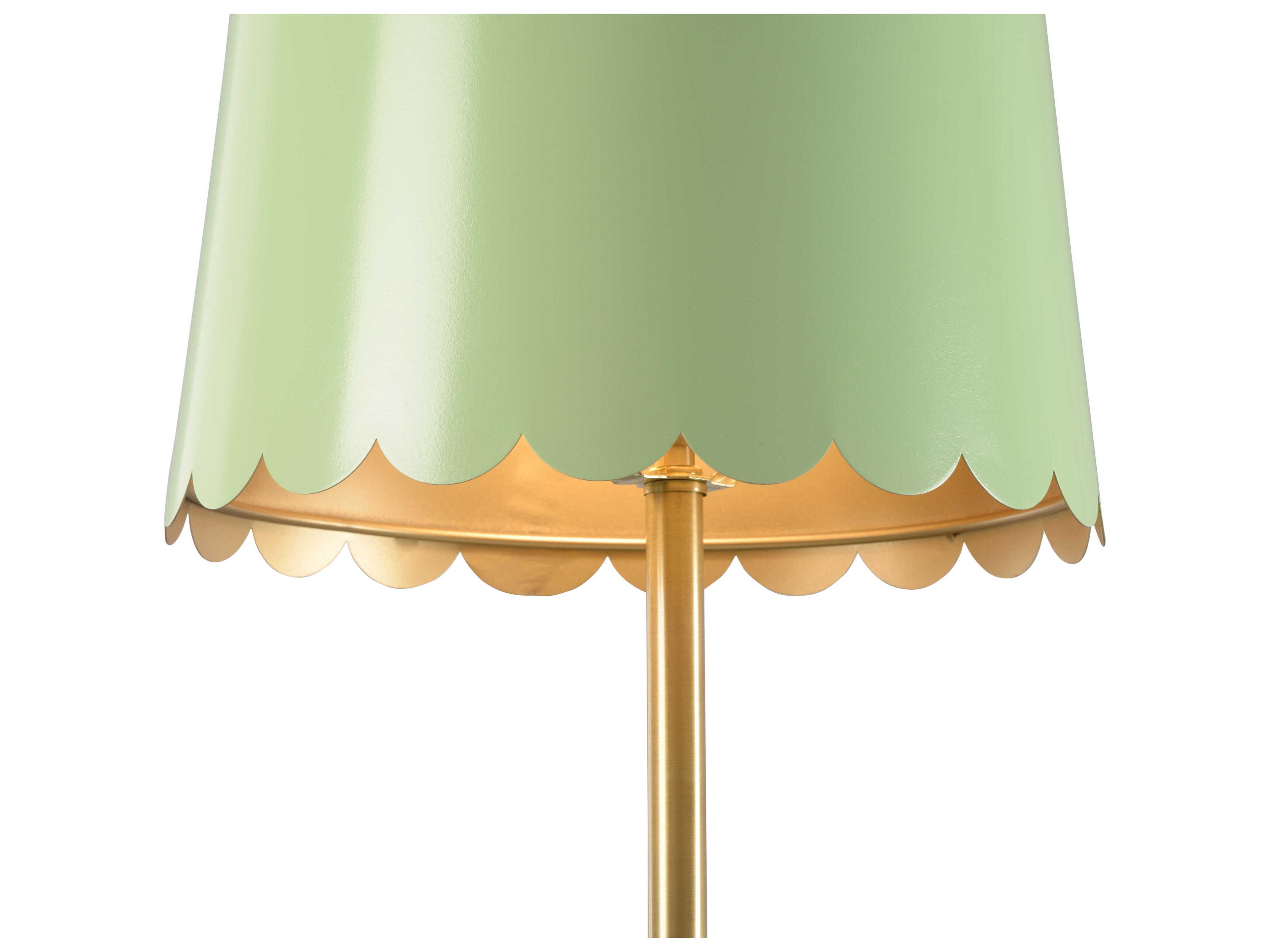 Wildwood Mirasol Spring Green Metal Buffet Lamp