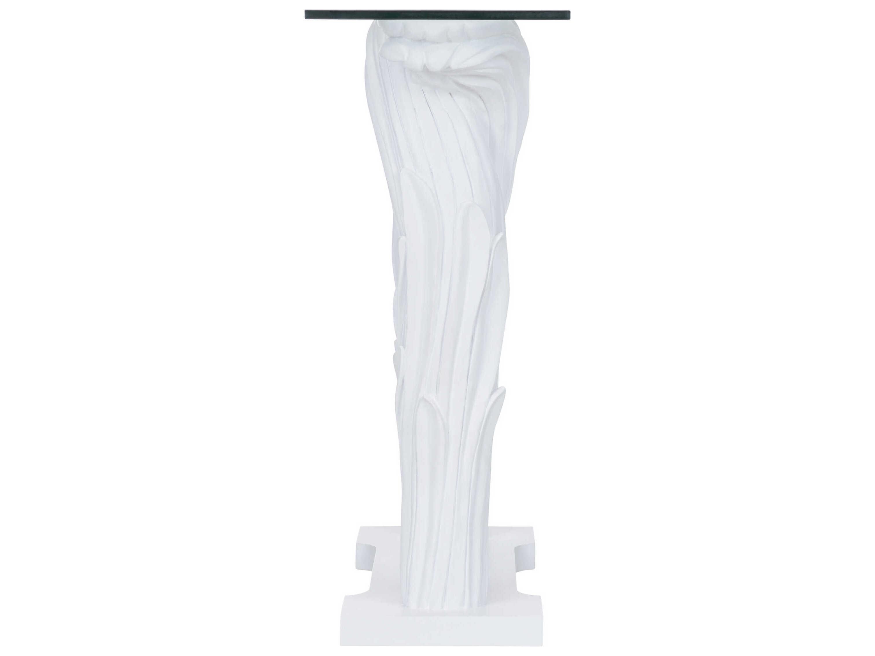 Wildwood Fontana Flair Rectangular Glass White Console Table