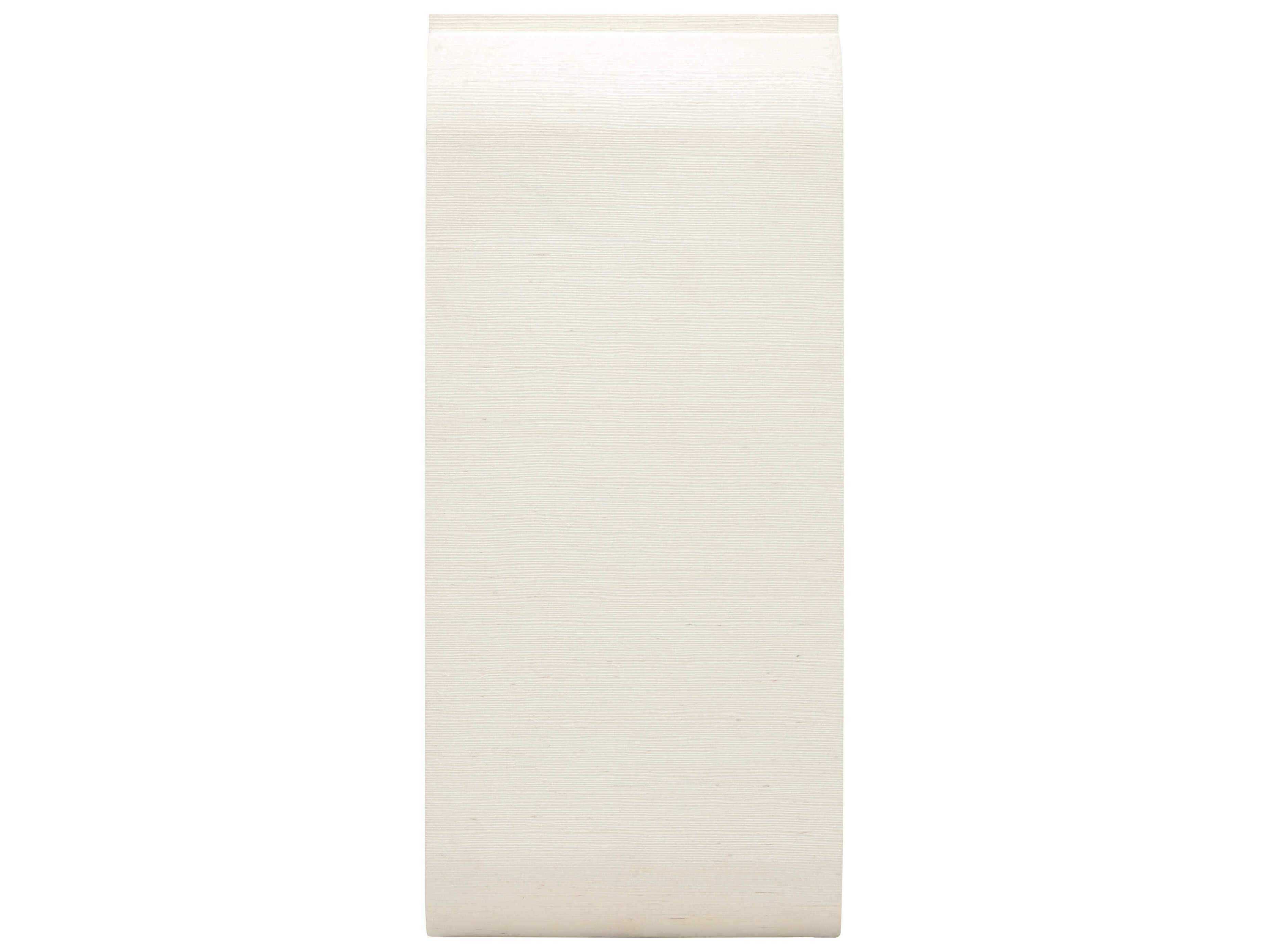 Wildwood Notched Waterfall Rectangular Fabric White Console Table