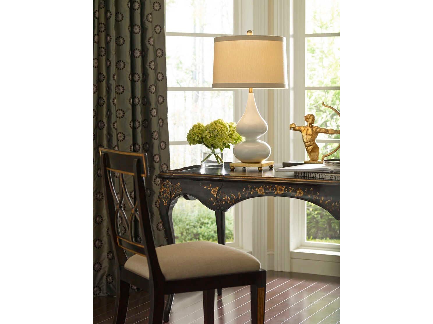 Wildwood Whitney Milk Light Taupe Silkette White Buffet Lamp