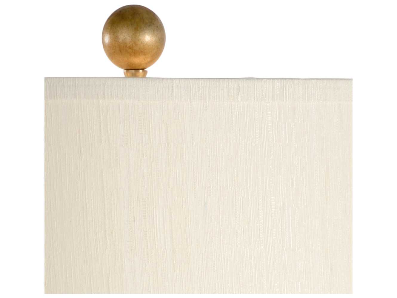 Wildwood Antler Hall Antique Brass Cream Raw Silk Buffet Lamp