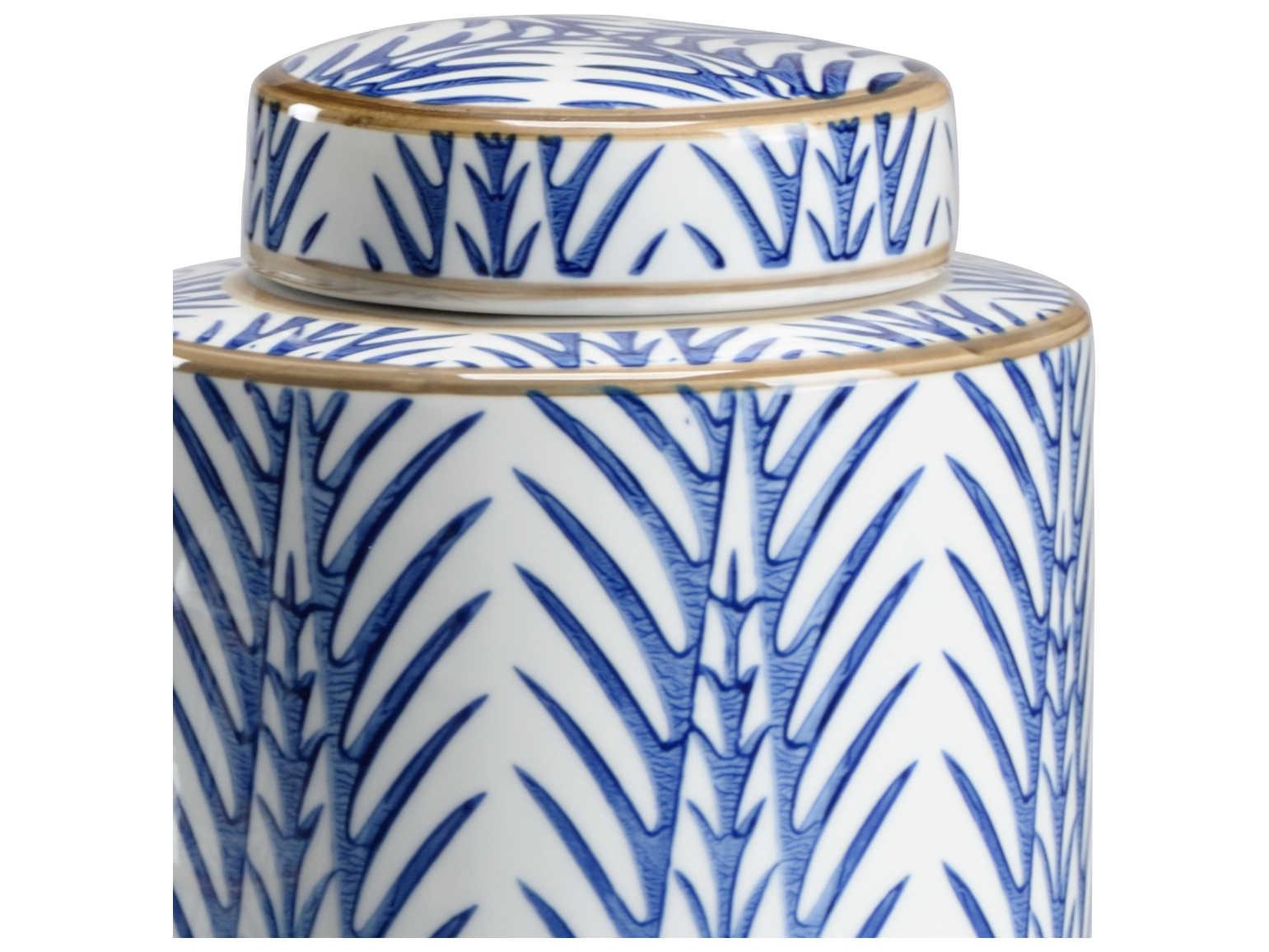Wildwood Blue Fronds Canisters Set of 3