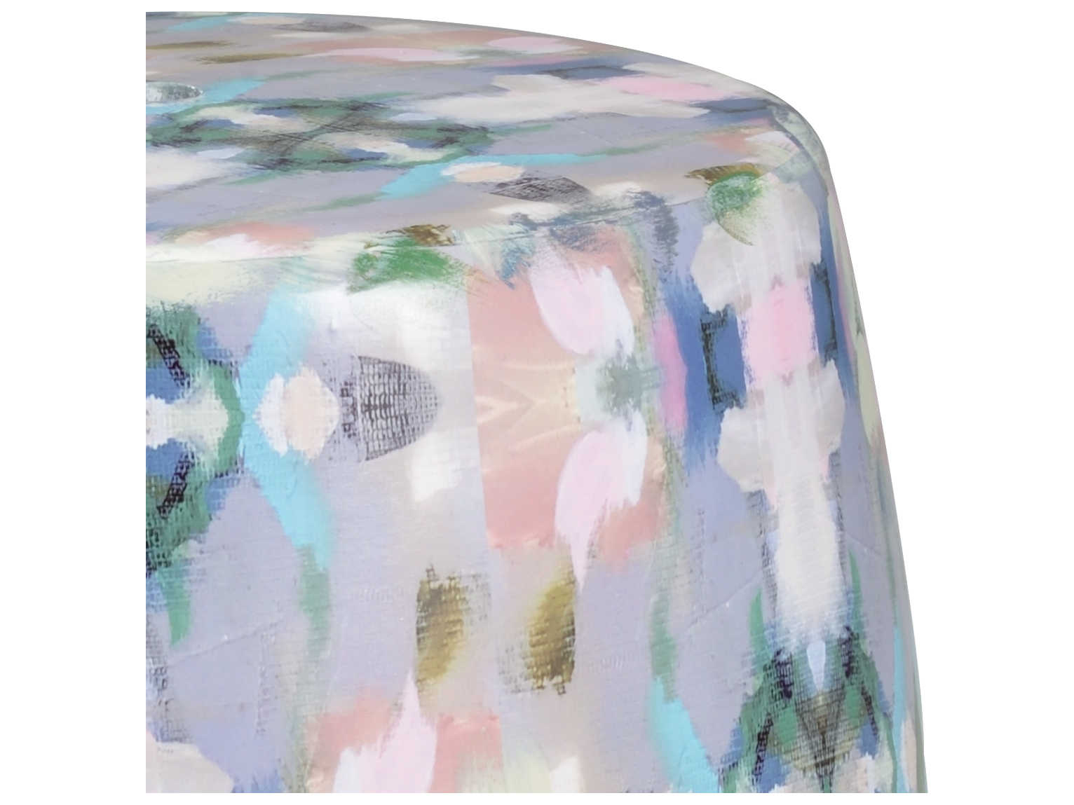 Wildwood Indigo Girl Gray Blue Pink Purple White Accent Stool