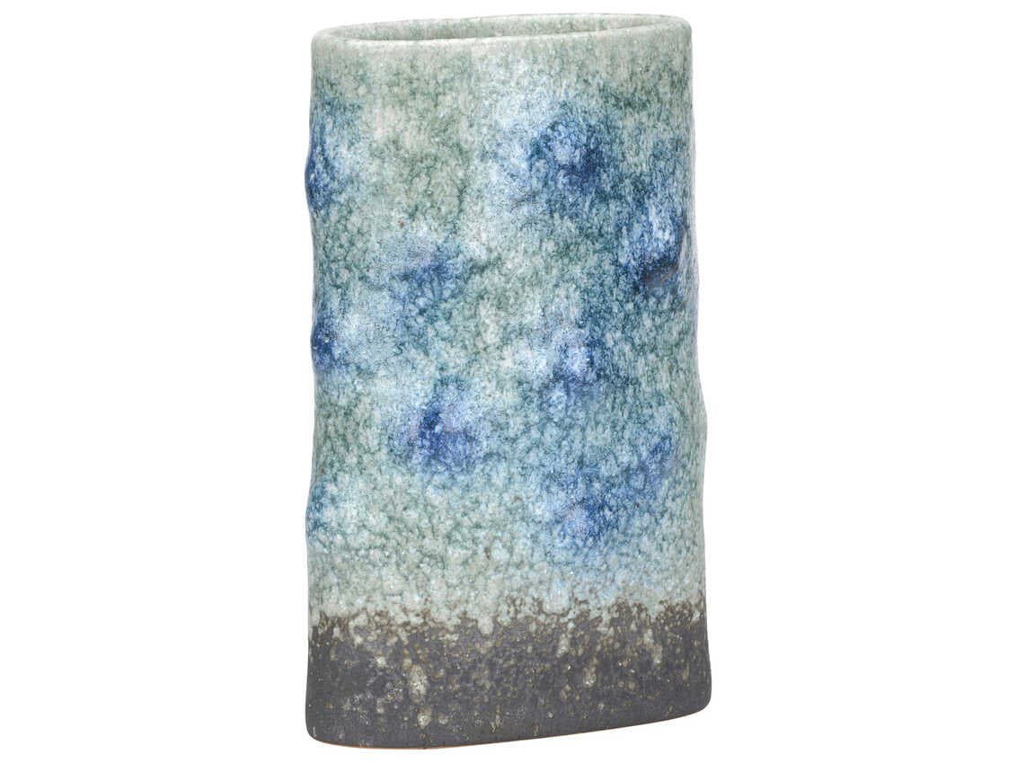Wildwood Shiga Blue Green Indigo Vase