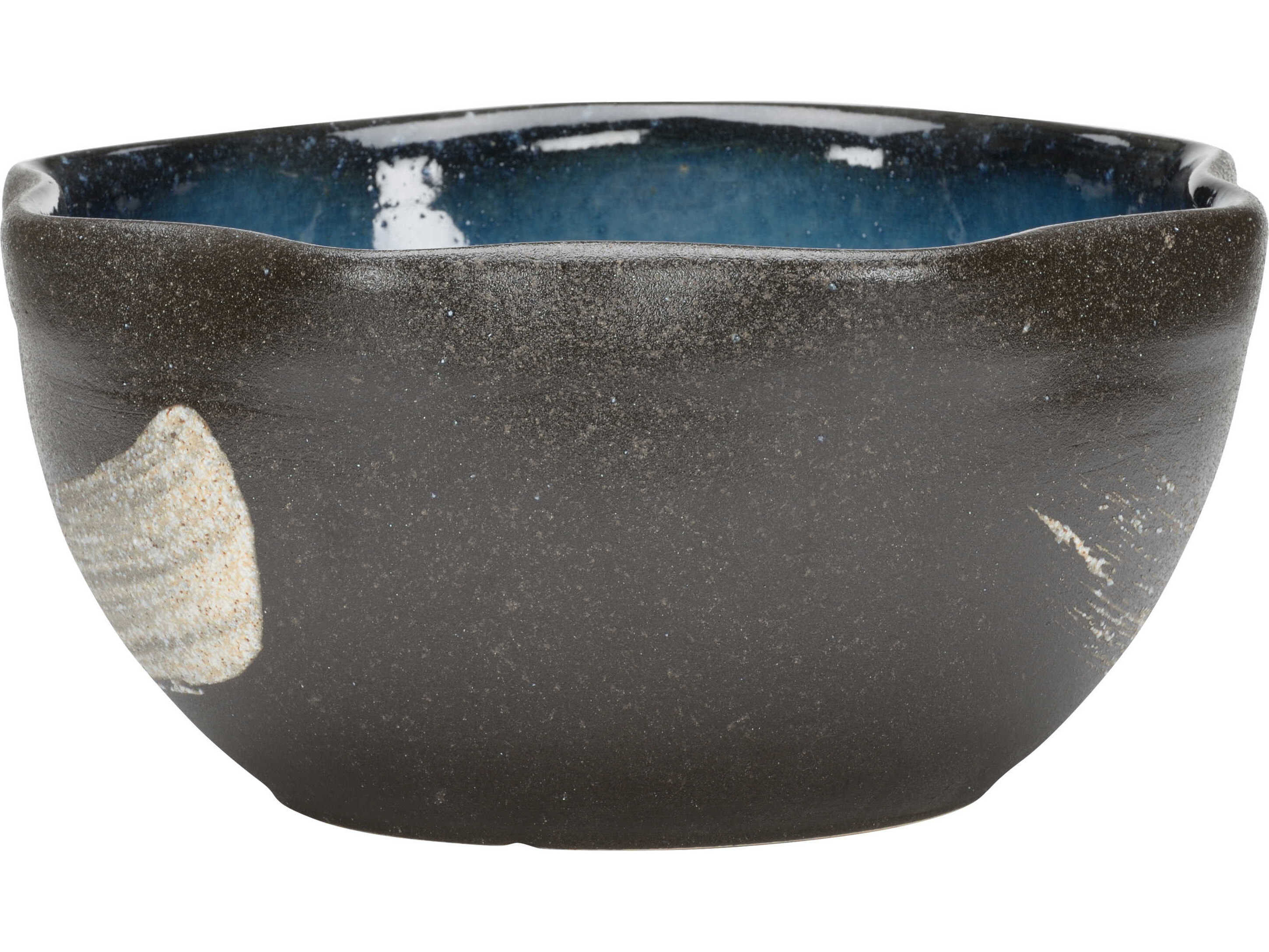 Wildwood Shiga Kabira Bay Black White Blue Decorative Bowl