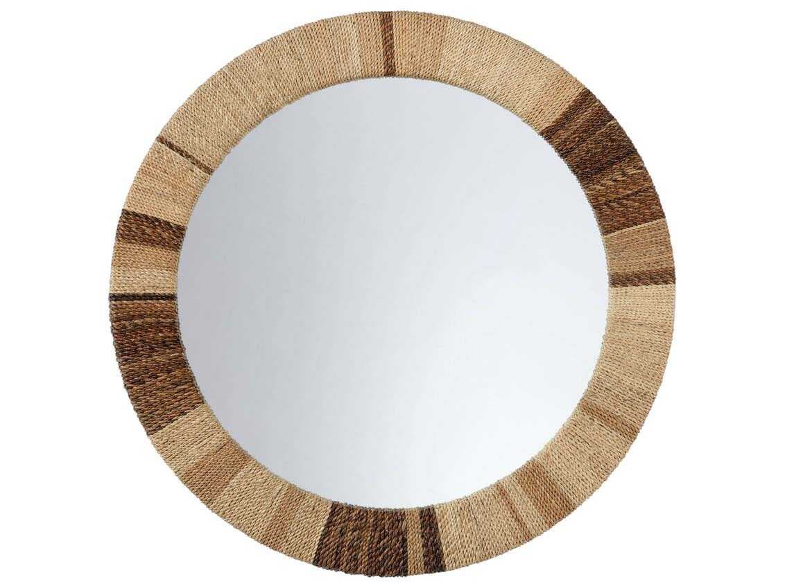 Wildwood Calusa Brown Round Wall Mirror