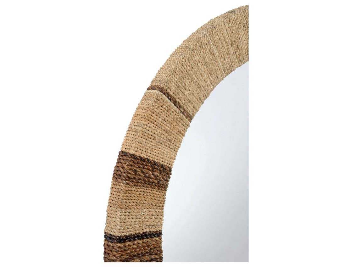 Wildwood Calusa Brown Round Wall Mirror