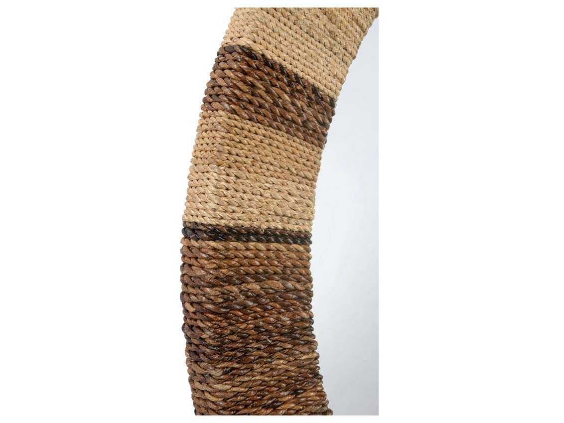 Wildwood Calusa Brown Round Wall Mirror