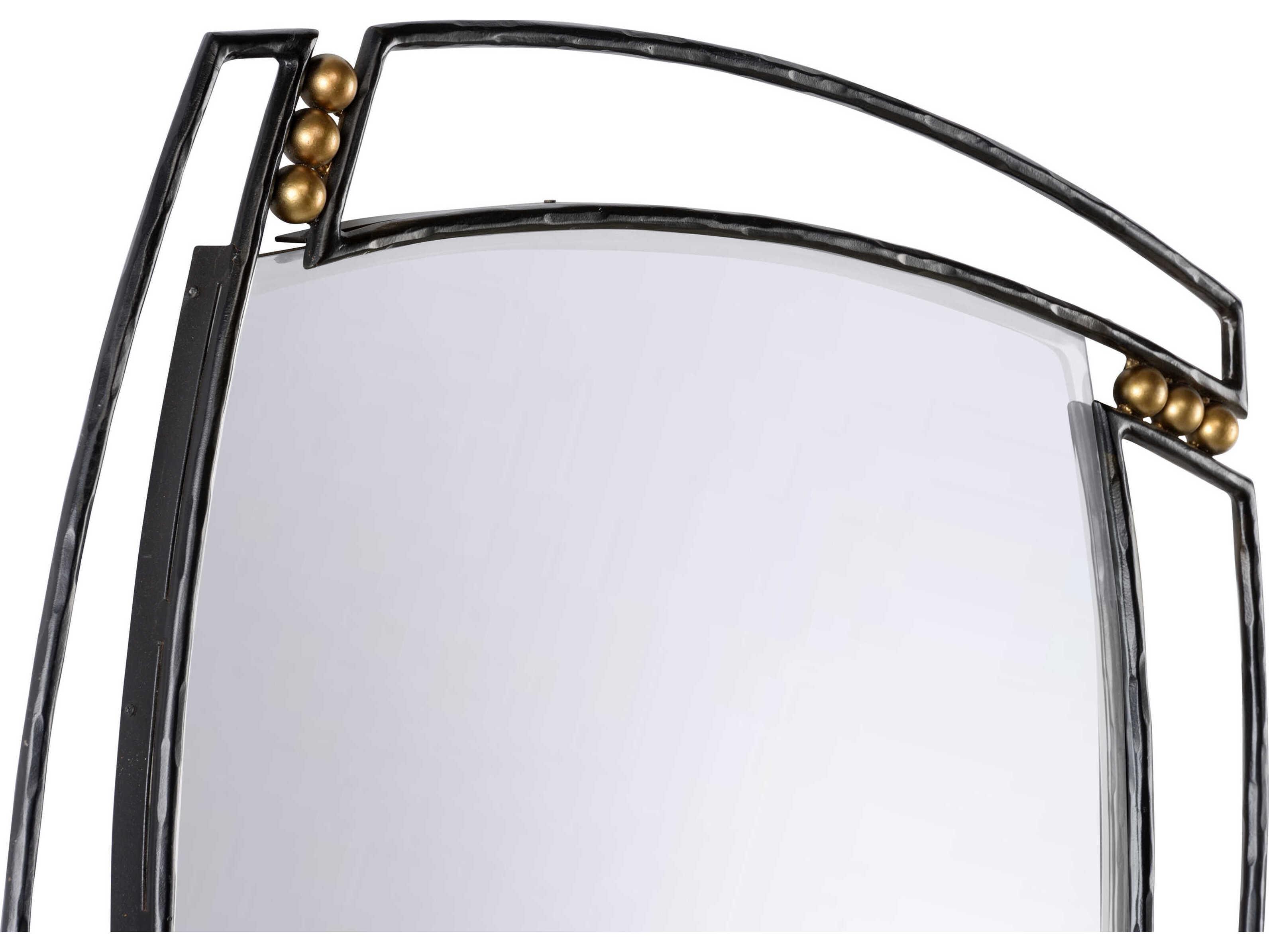 Wildwood Roxy Black Antique Brass Wall Mirror