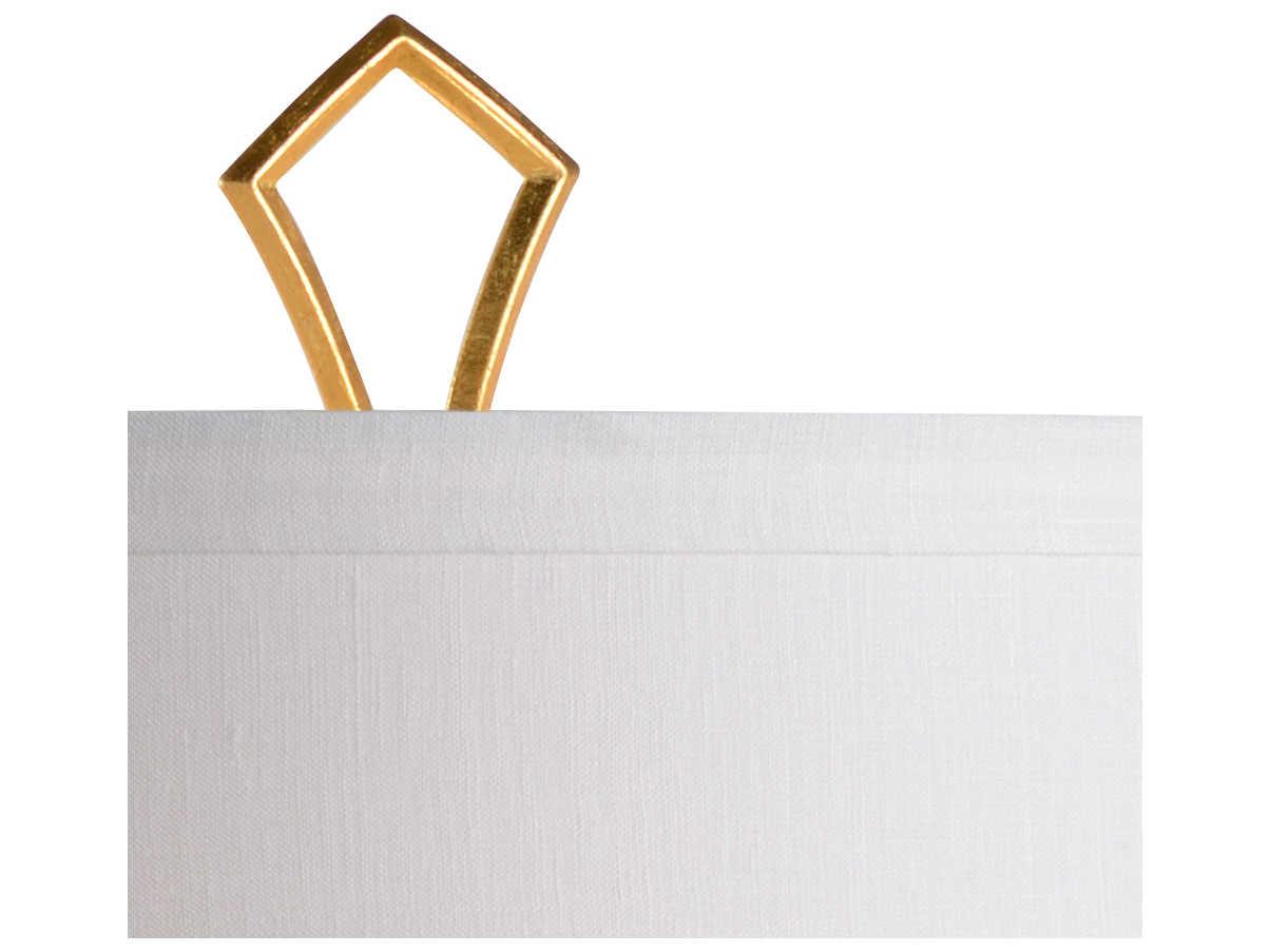 Wildwood Emma Turkish Blue Ivory Linen Buffet Lamp