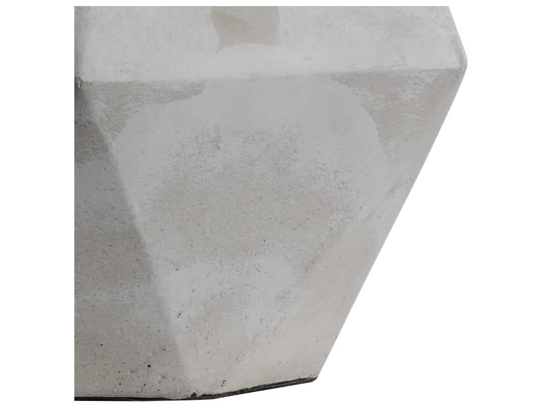 Wildwood Orton Concrete Gray Off White Linen Table Lamp
