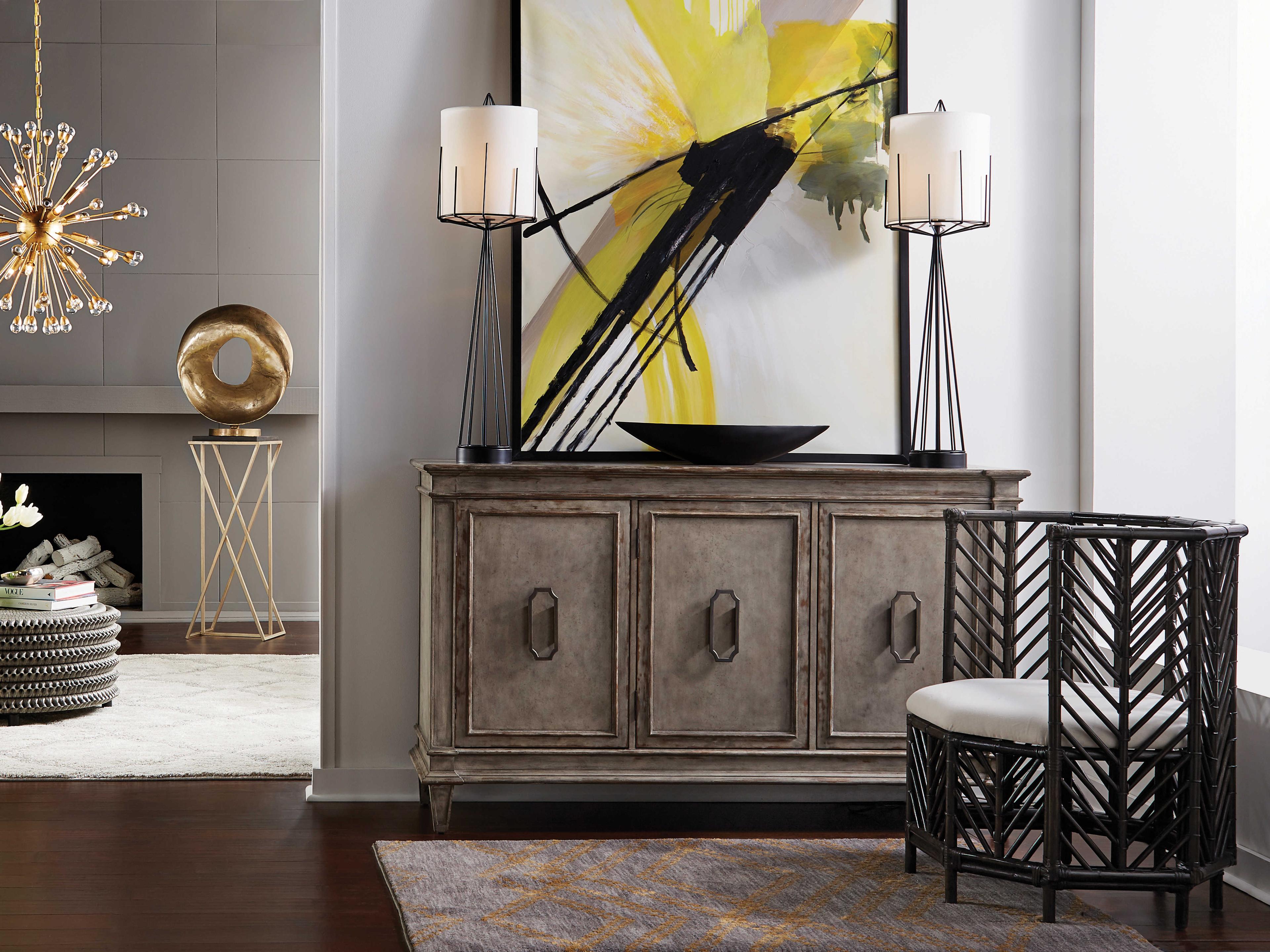 Wildwood Angelica Black Fabric Accent Chair