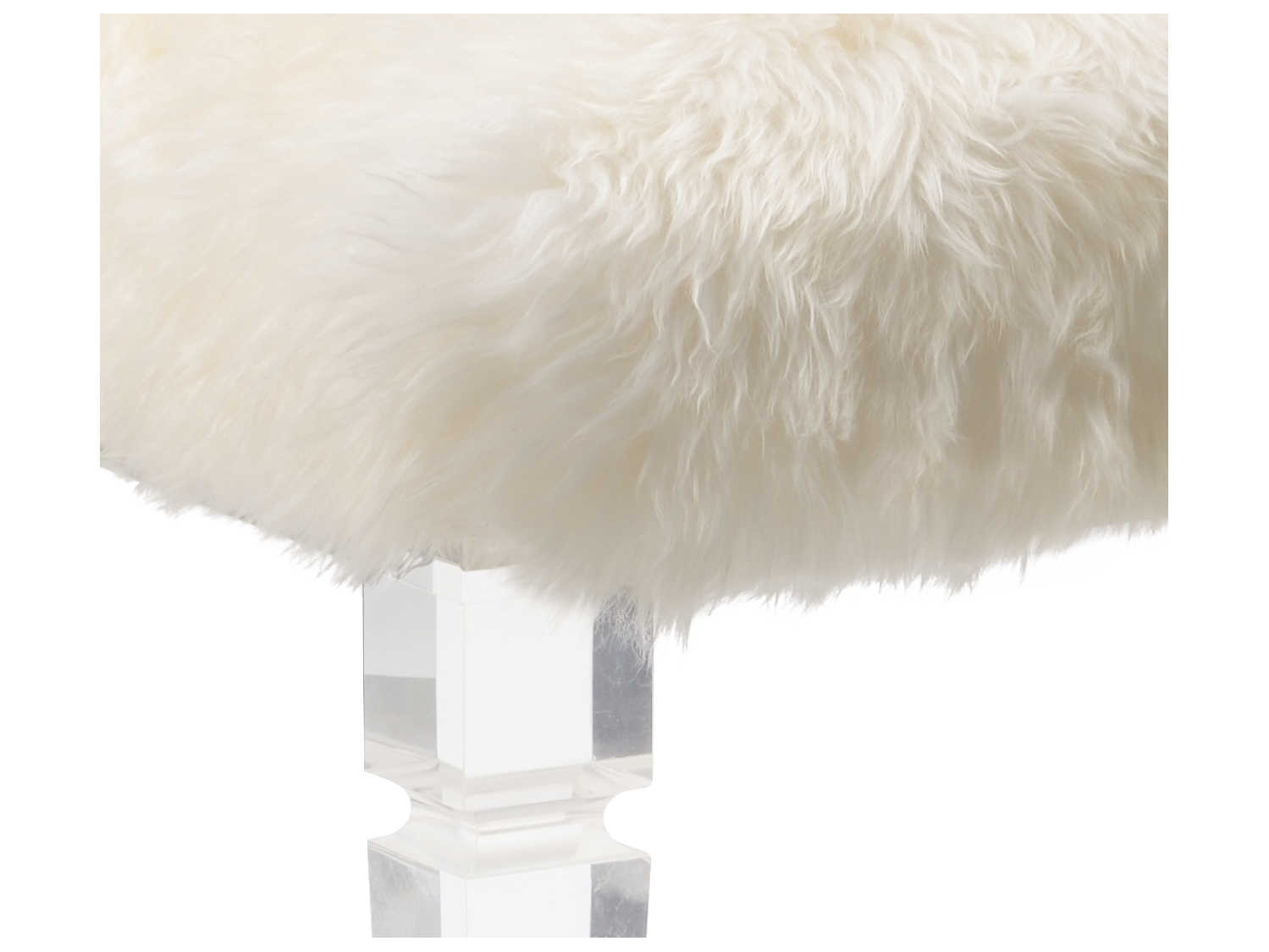 Wildwood Crawford White Upholstered Accent Bench