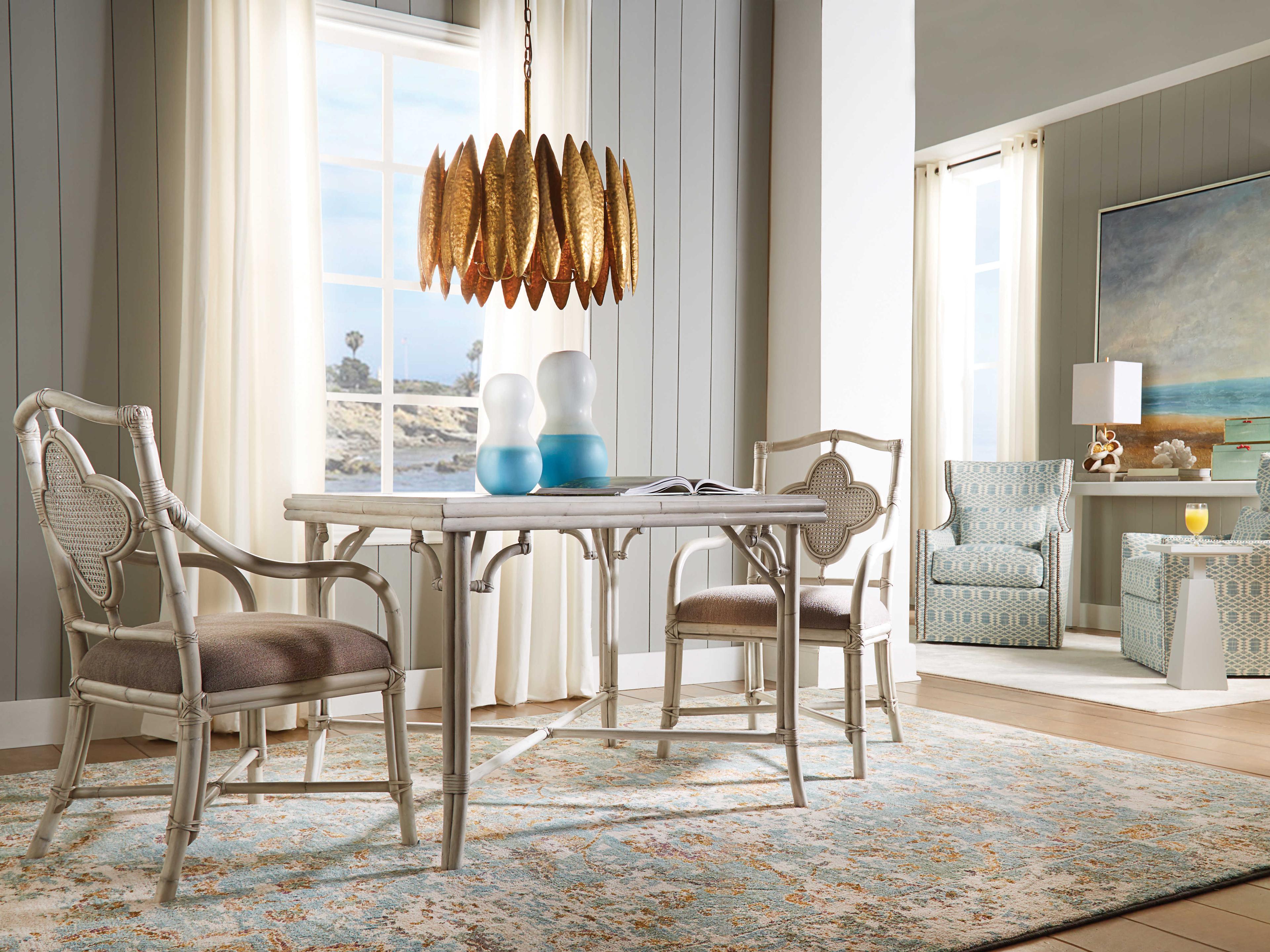 Wildwood Boca Bamboo Wood Whitewash Gray Game Table