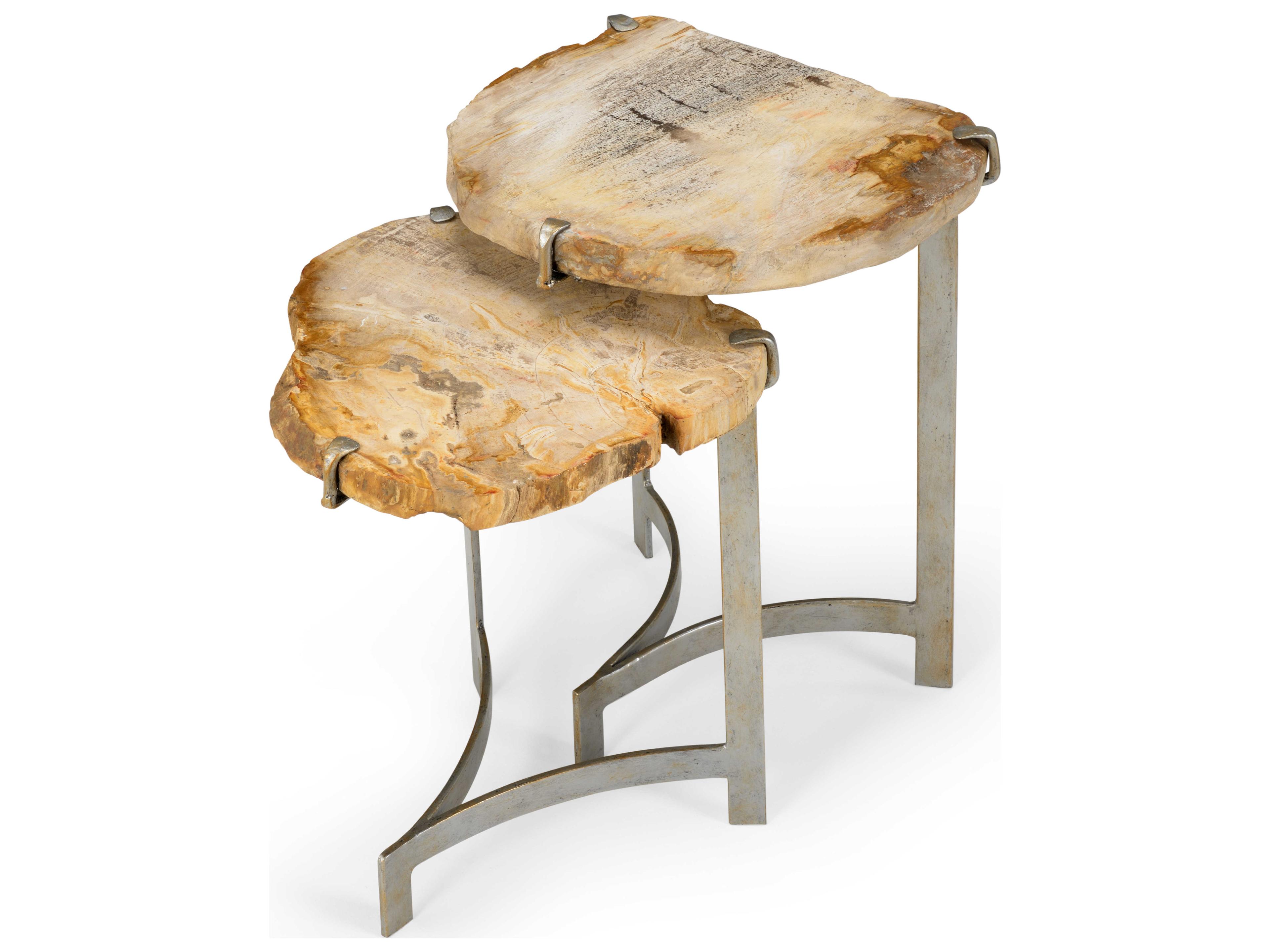 Wildwood Bedrock Demilune Wood Natural End Table