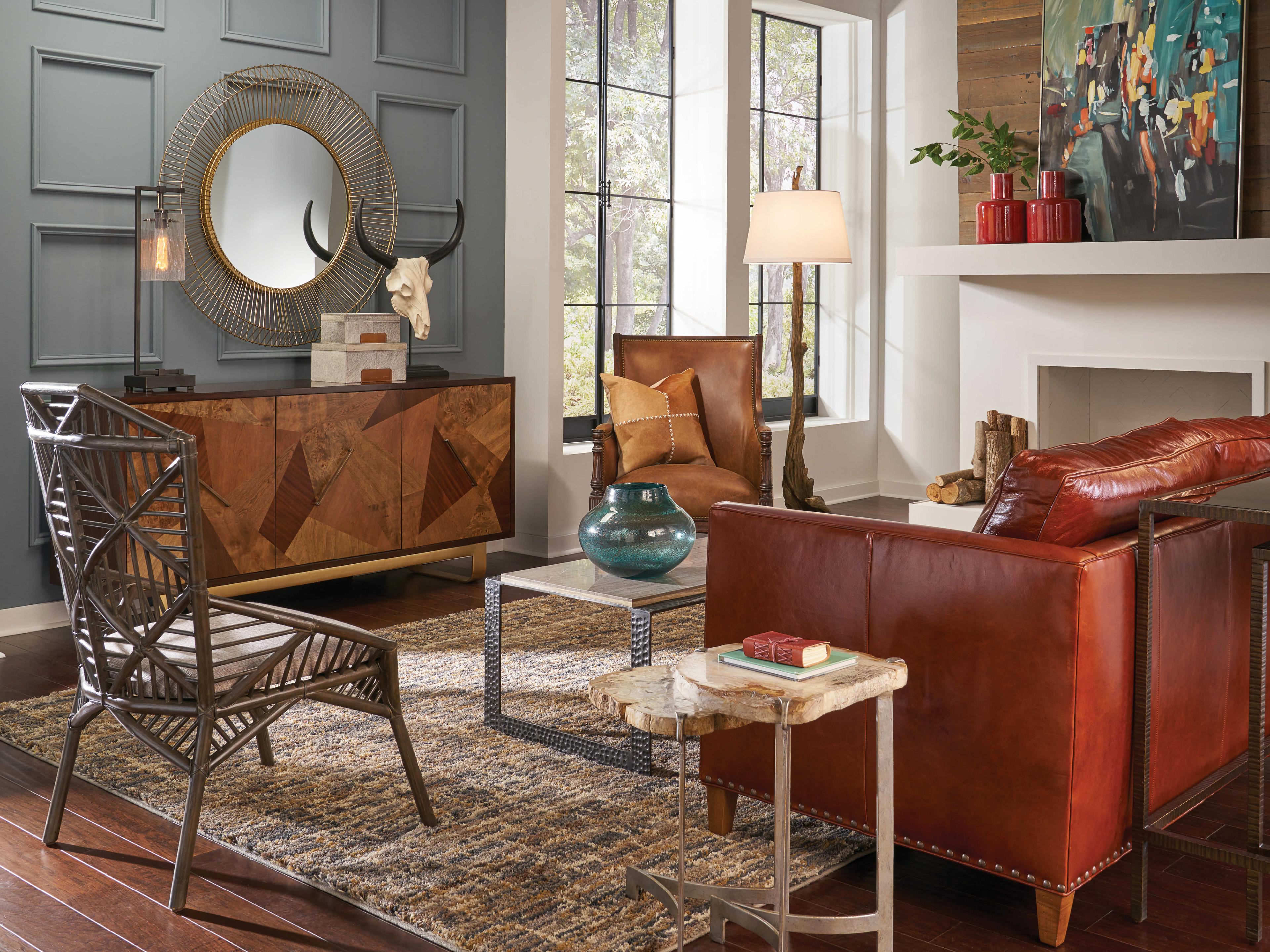 Wildwood Bedrock Demilune Wood Natural End Table