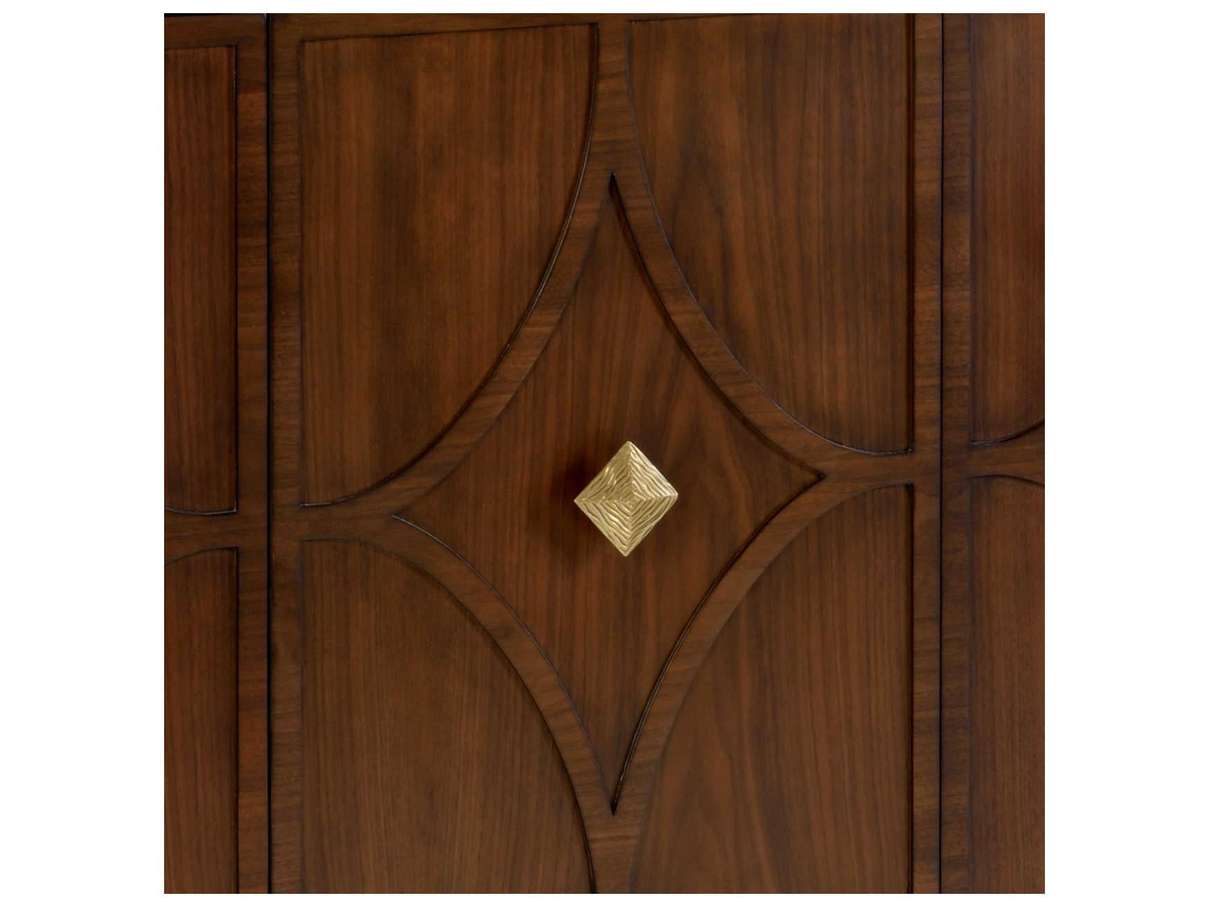 Wildwood Diamond 72" Walnut Wood Veneer Sideboard