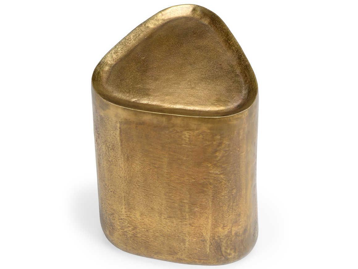 Wildwood Estes Metal Antique Brass End Table