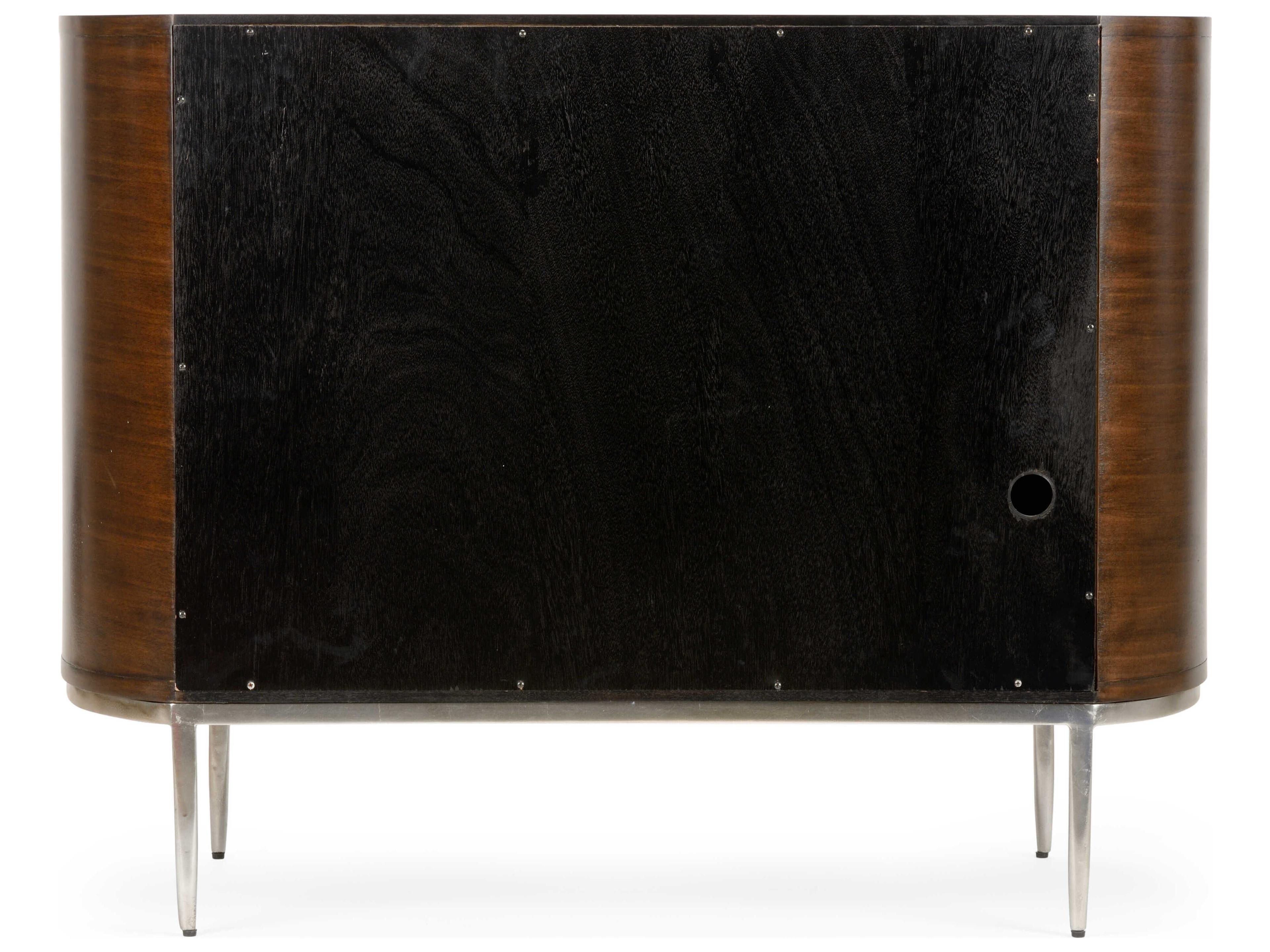 Wildwood Shelldon Brown Mahogany Wood White Capiz Bar Cabinet