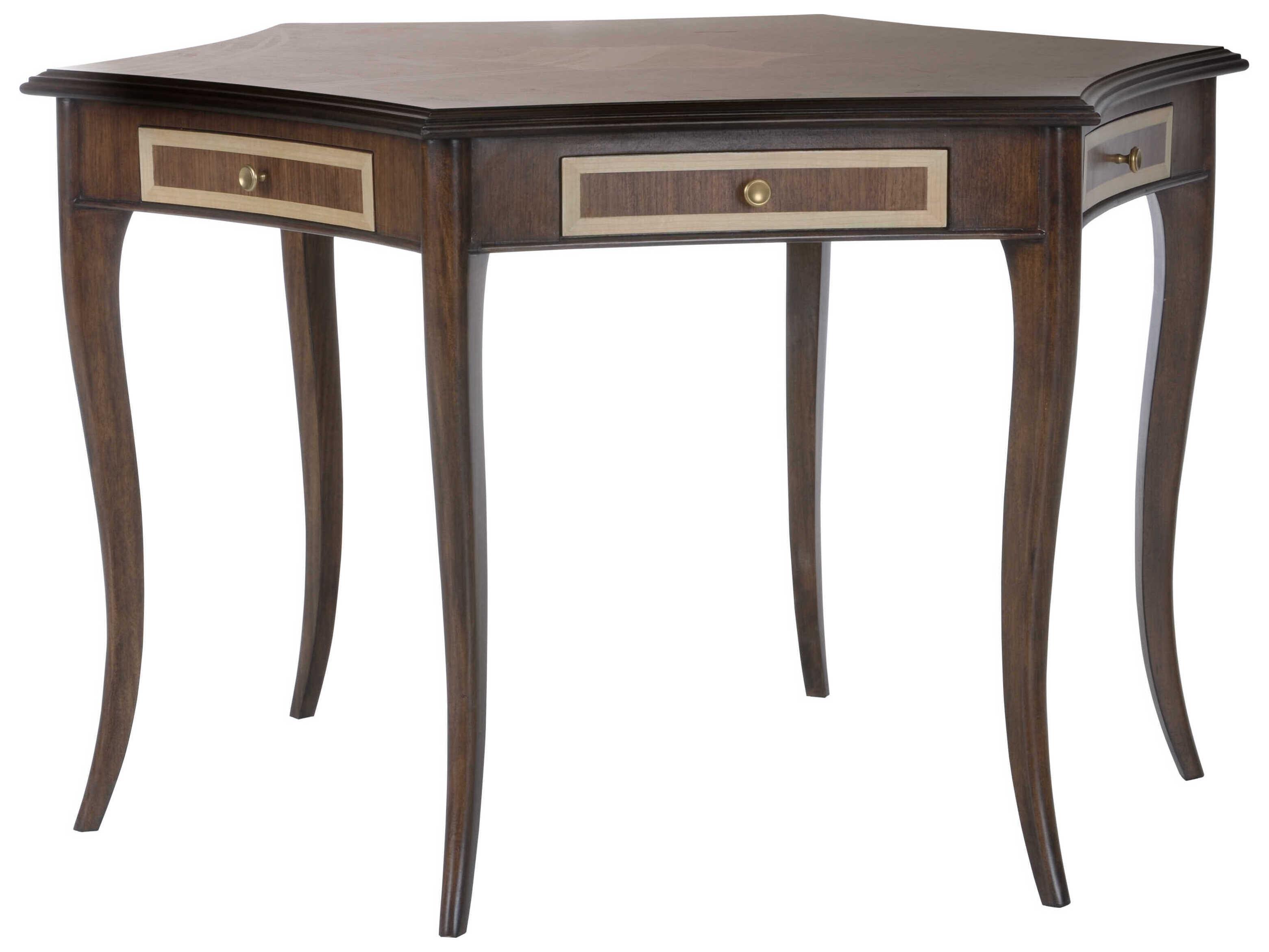 Wildwood Game Night Brown Walnut Wood Game Table