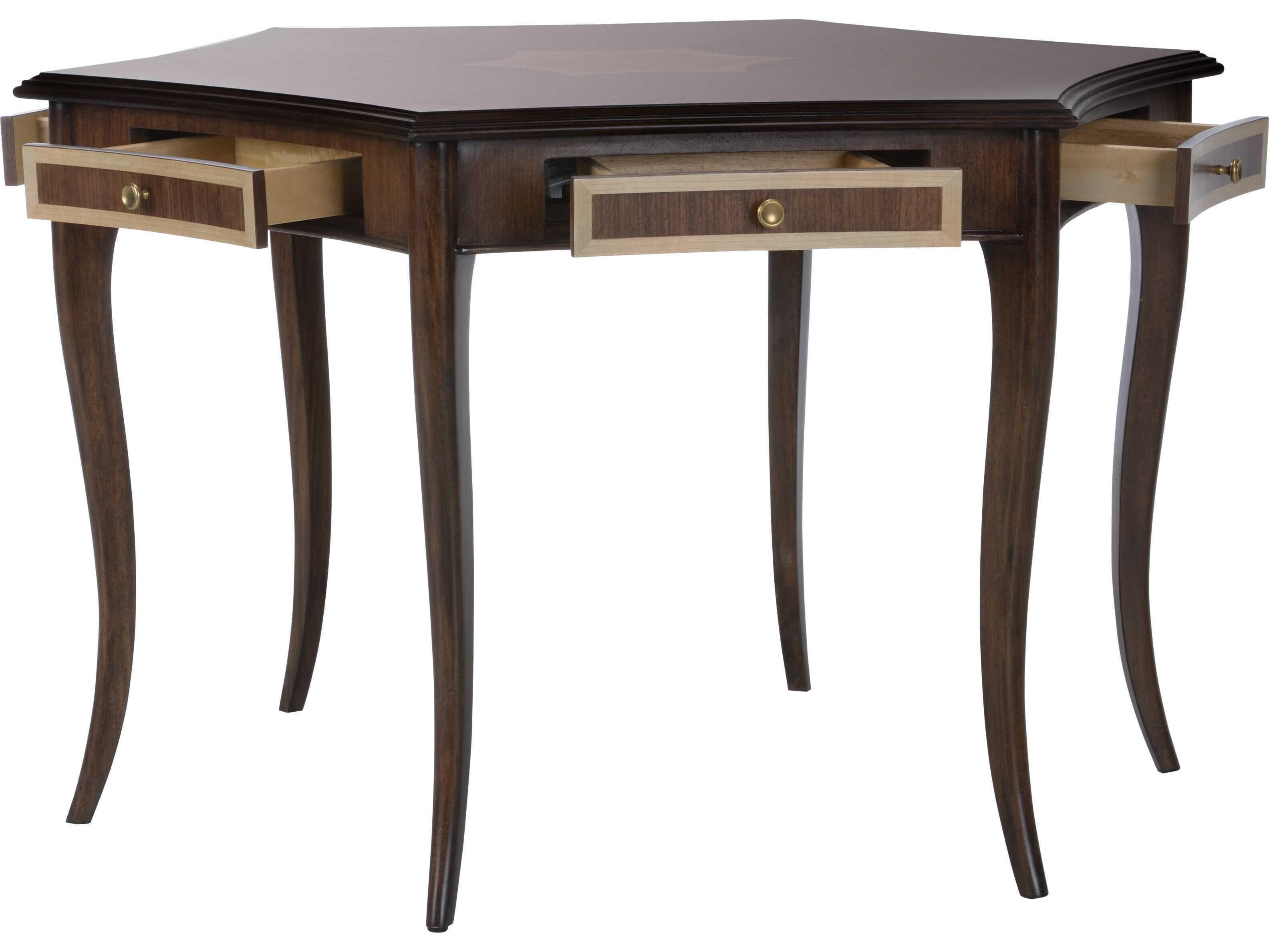 Wildwood Game Night Brown Walnut Wood Game Table