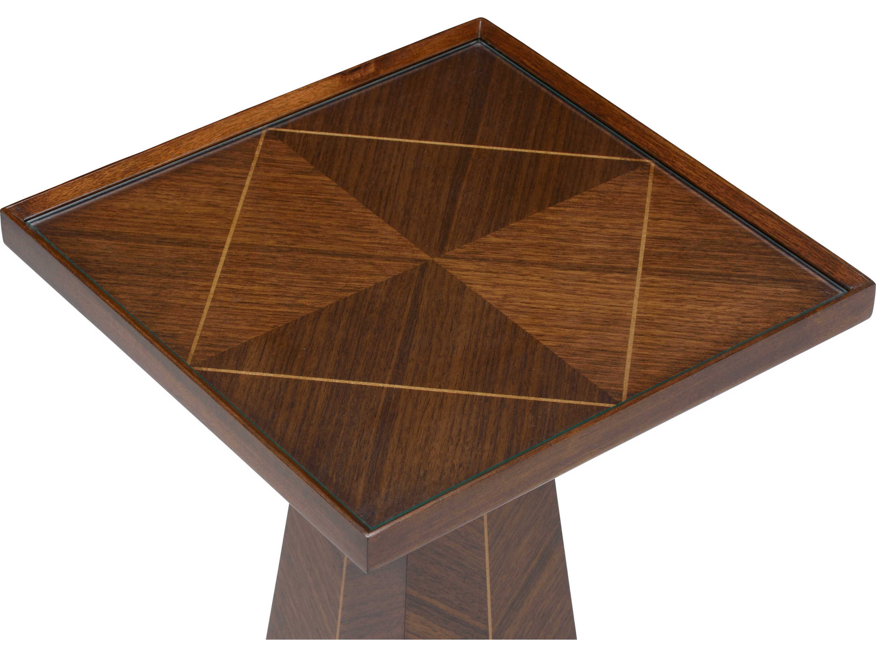 Wildwood Hits The Spot Square Wood Walnut End Table