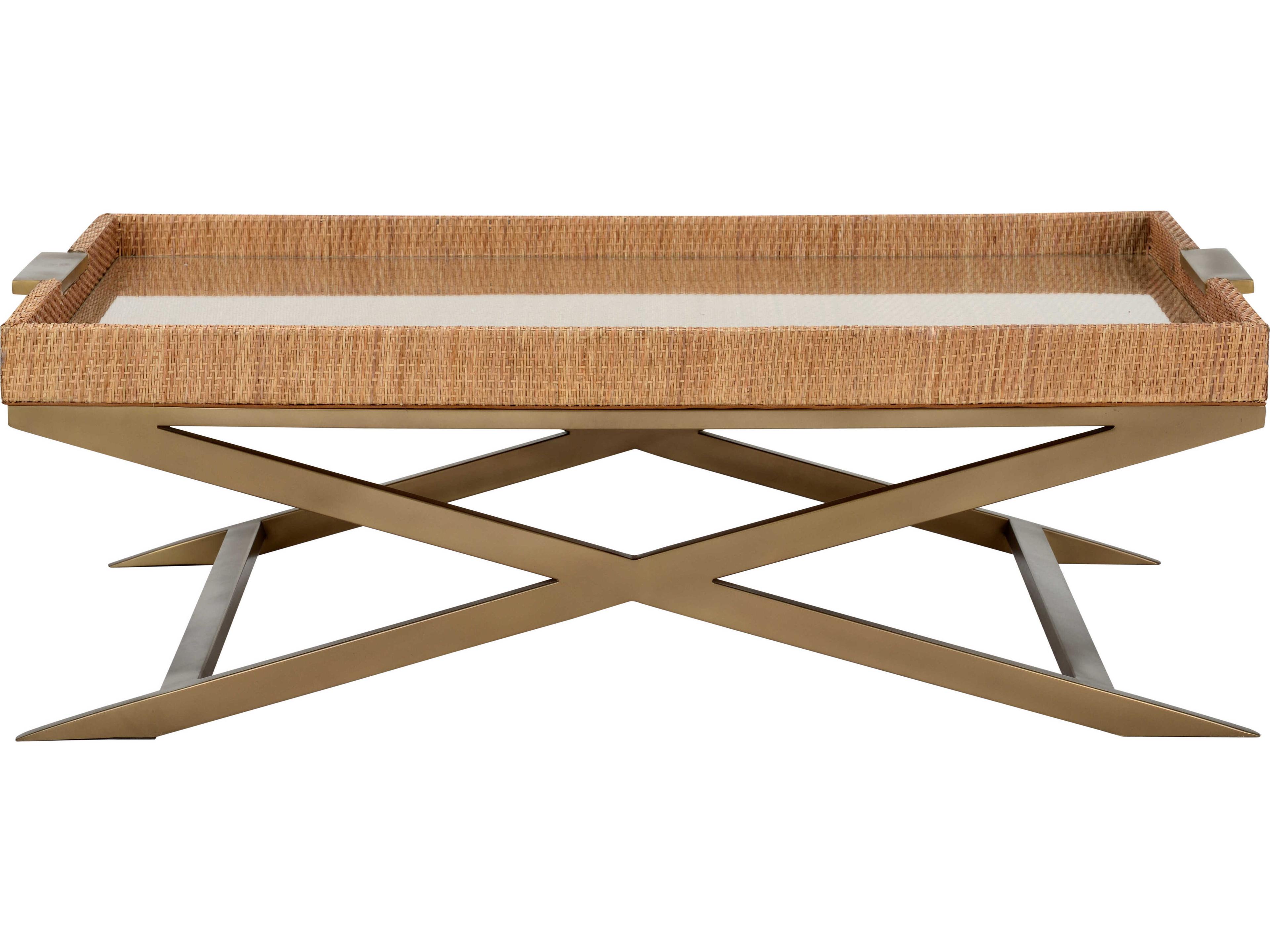 Wildwood Vieux Carre Rectangular Glass Natural Coffee Table