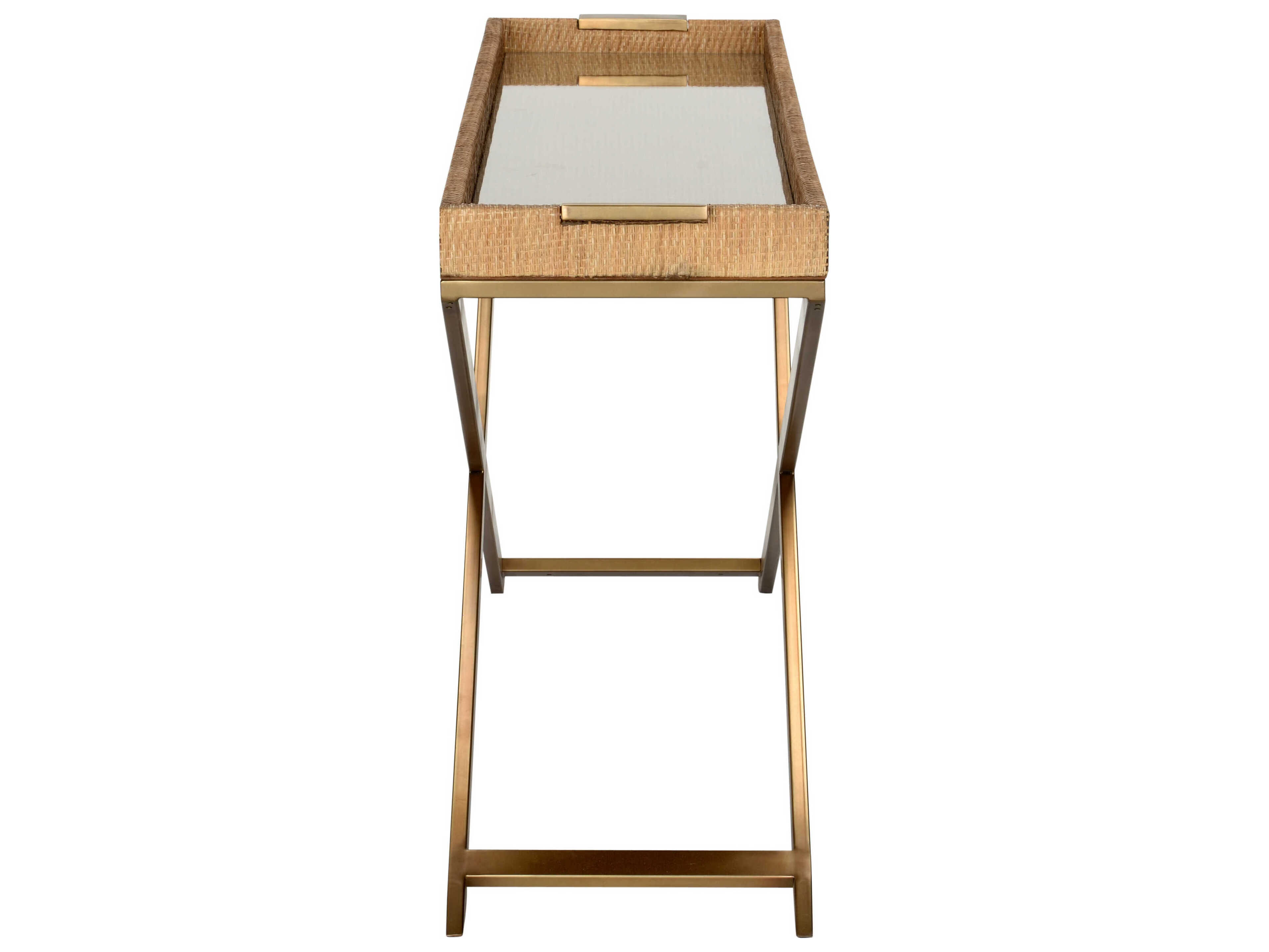 Wildwood Vieux Carre Rectangular Wicker Natural Console Table