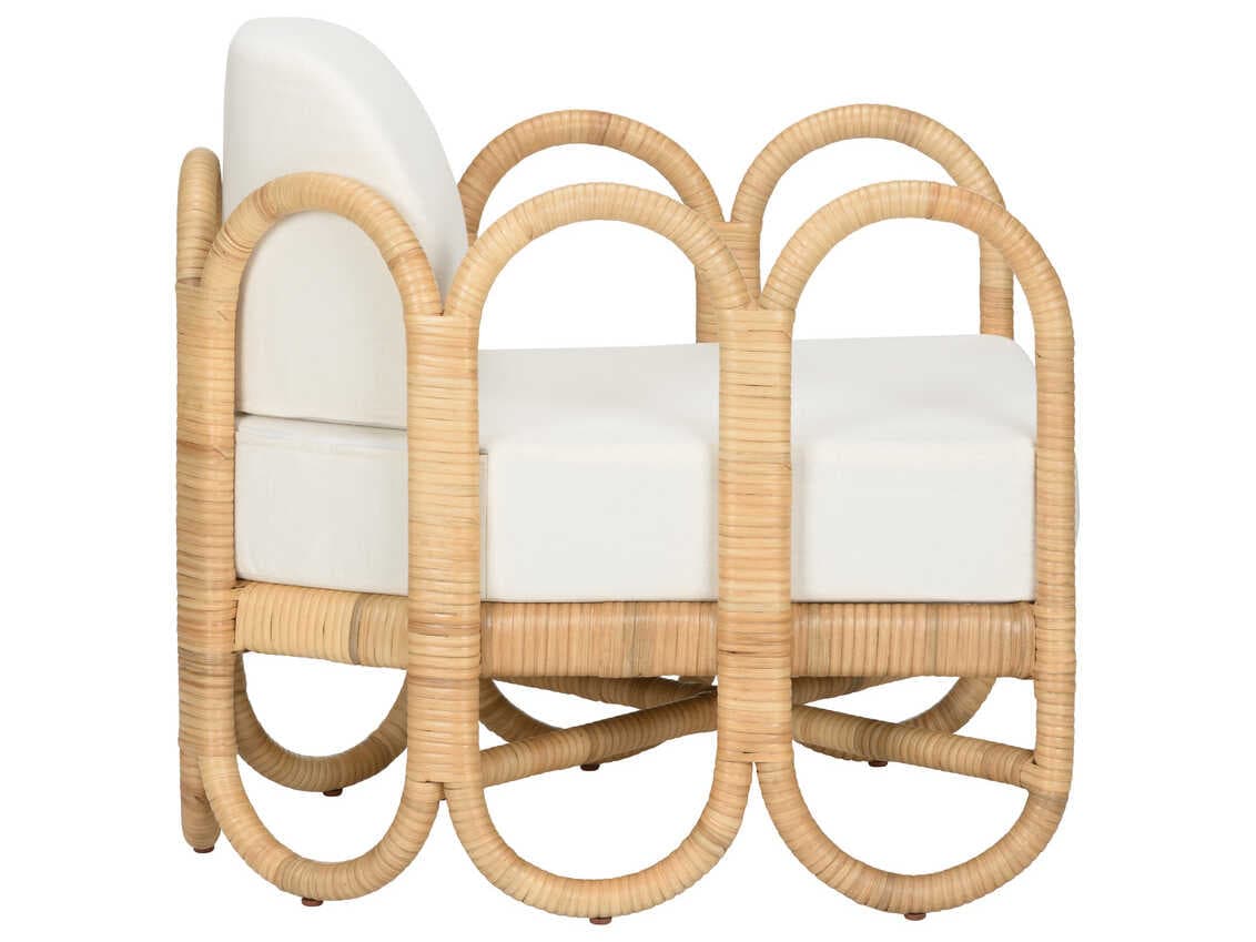 Wildwood Cuixmala White Fabric Accent Chair