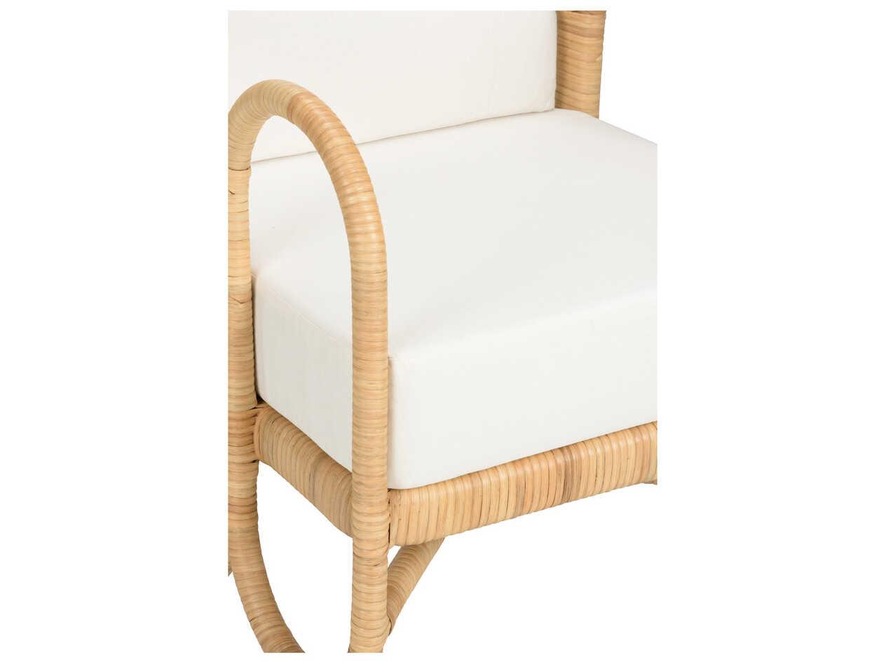 Wildwood Cuixmala White Fabric Accent Chair
