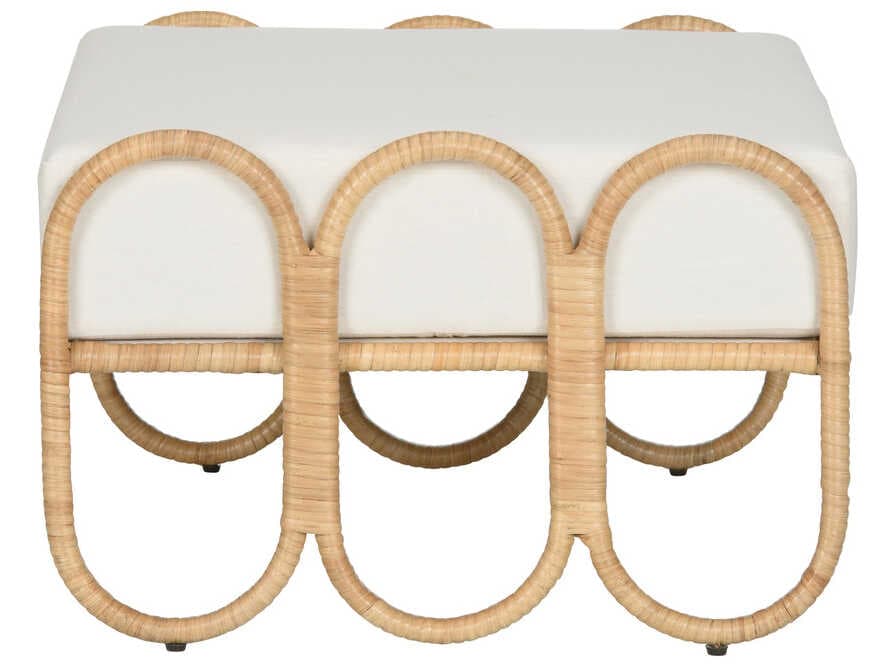 Wildwood Cuixmala Natural Off White Ottoman