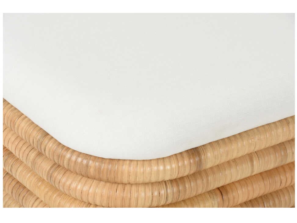 Wildwood Sofia Natural Off White Ottoman