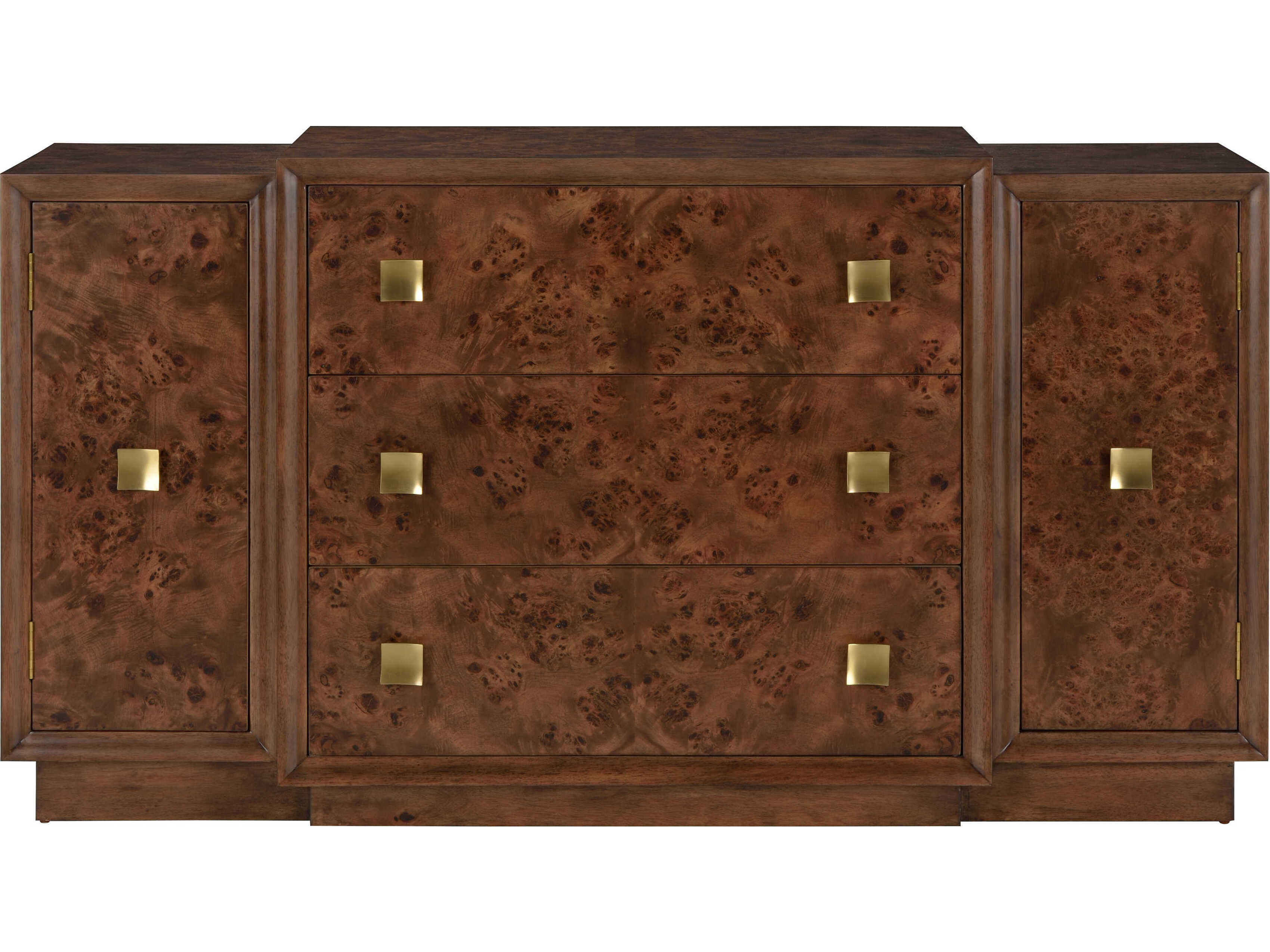 Wildwood Robinson Burl Veneer Brown Accent Chest