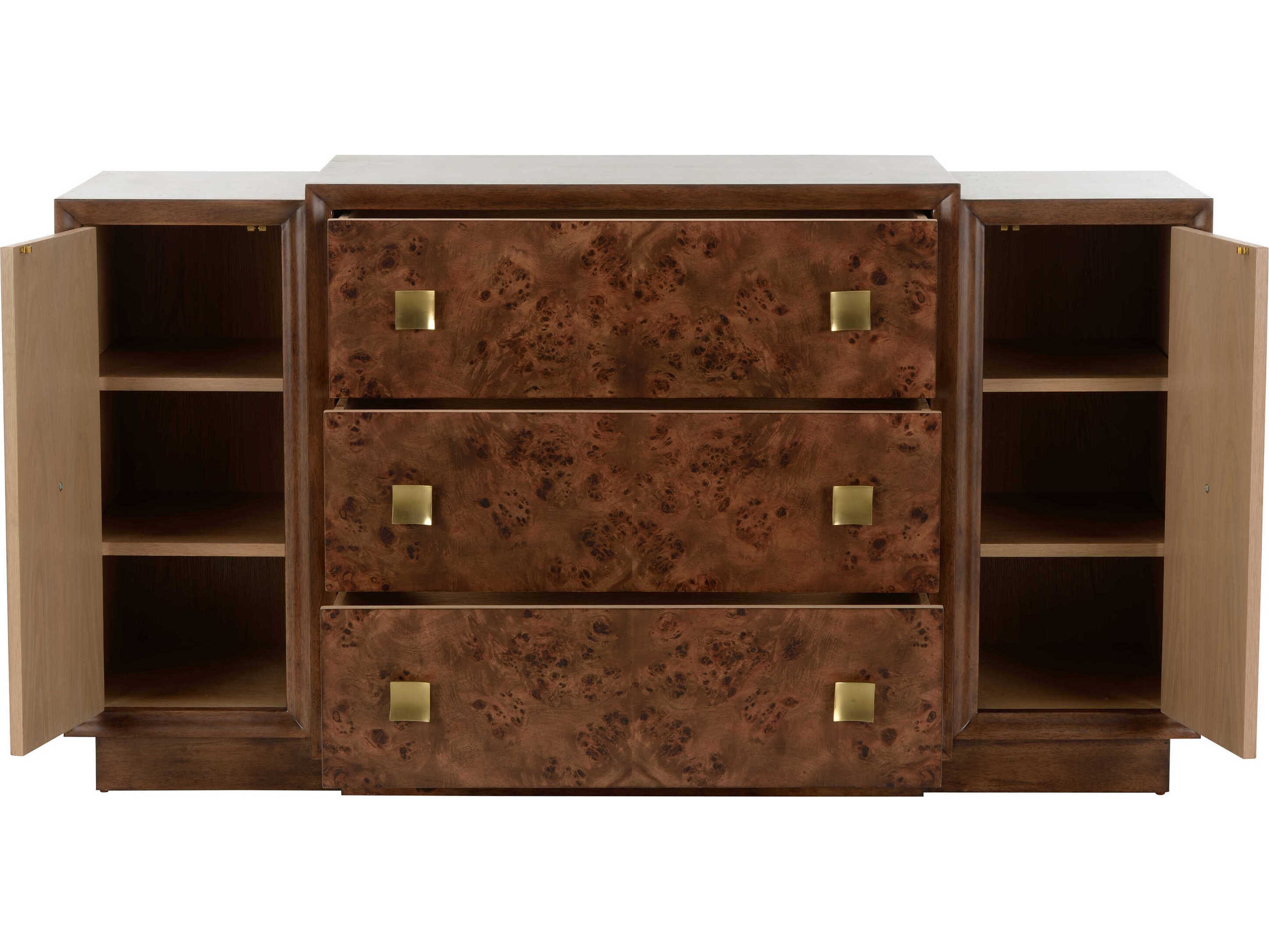 Wildwood Robinson Burl Veneer Brown Accent Chest