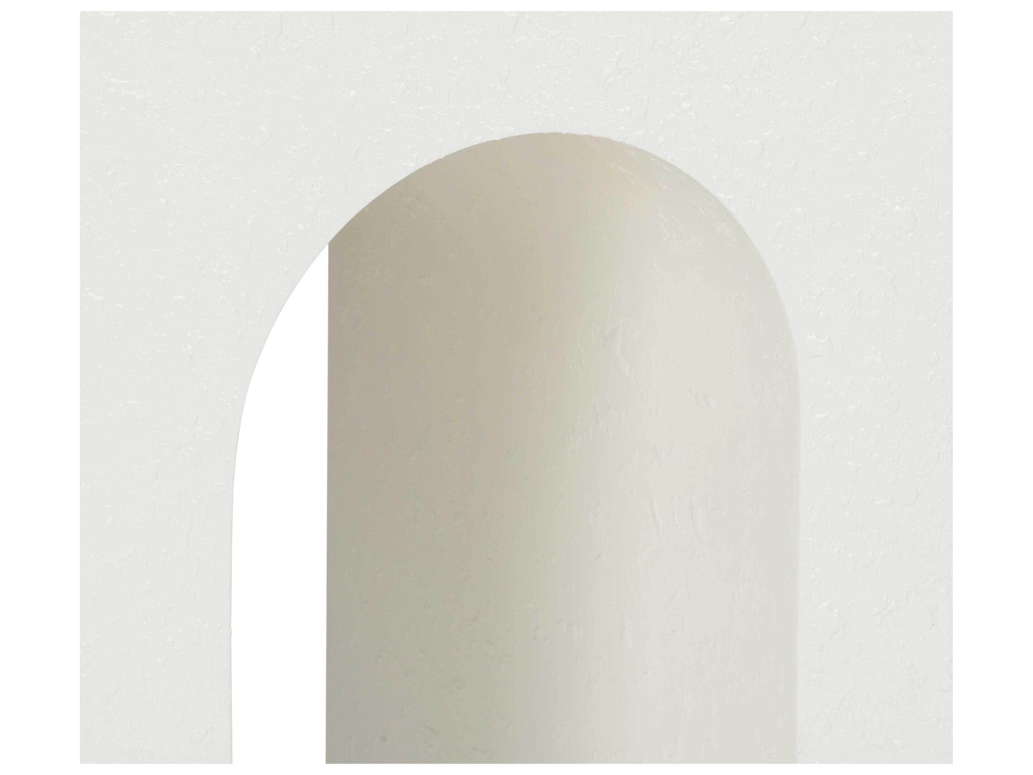 Wildwood Arcade Rectangular White Gesso Console Table