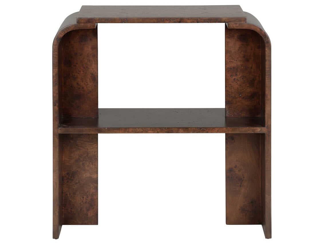 Wildwood Shiga Gion Rectangular Mappa Burl End Table