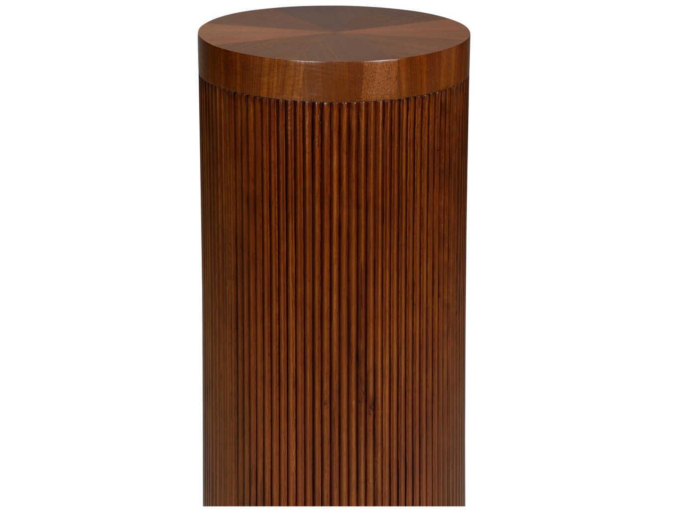 Wildwood Wallace Round Wood Walnut End Table