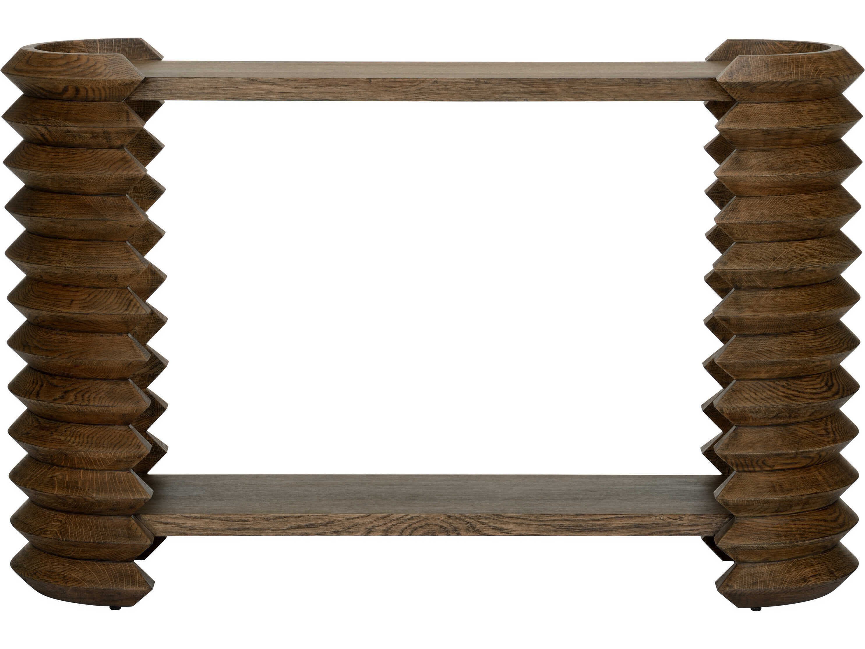 Wildwood Stax Oval Driftwood Console Table