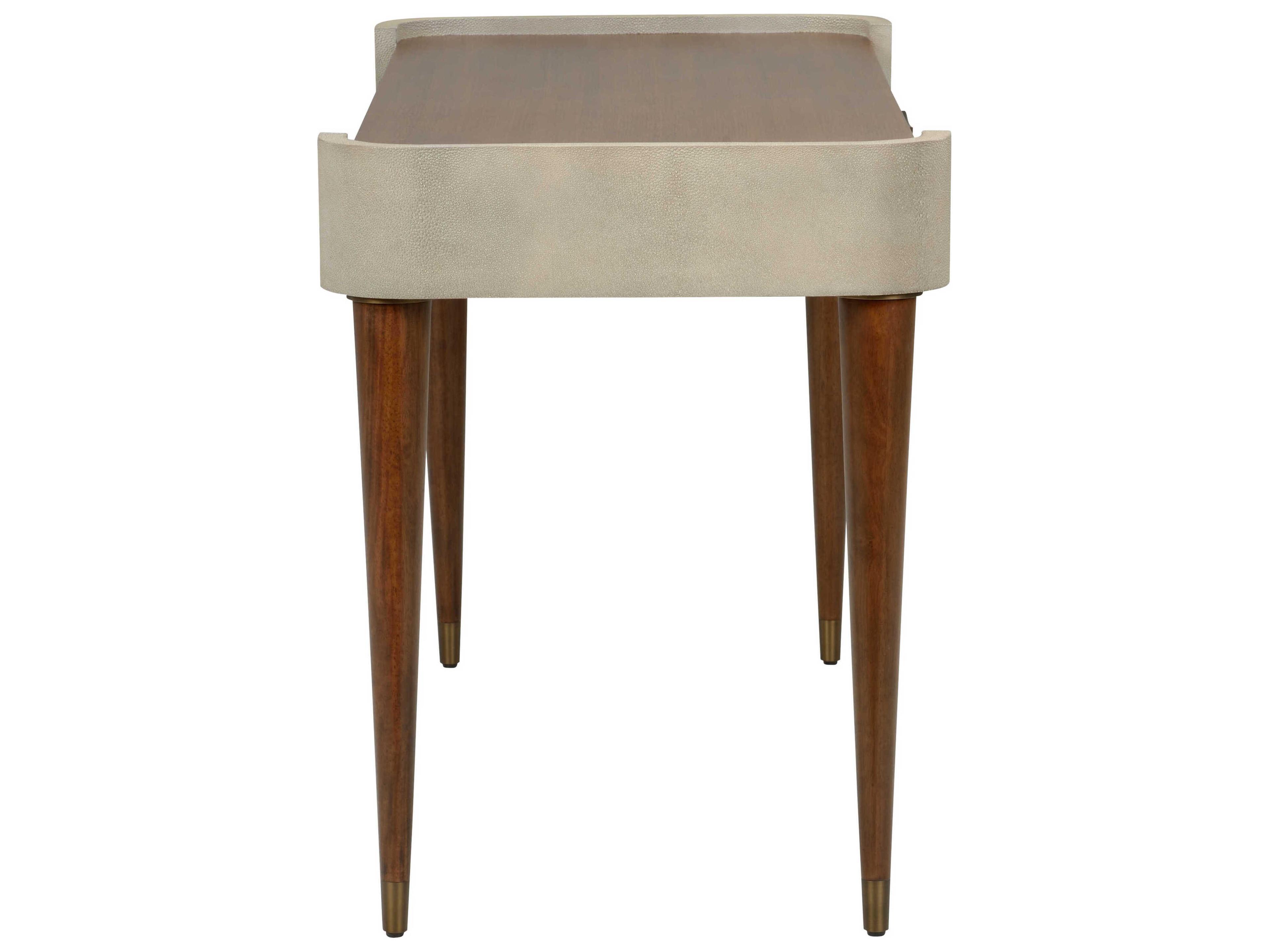 Wildwood Frances Walnut Fog Brown Wood Writing Desk