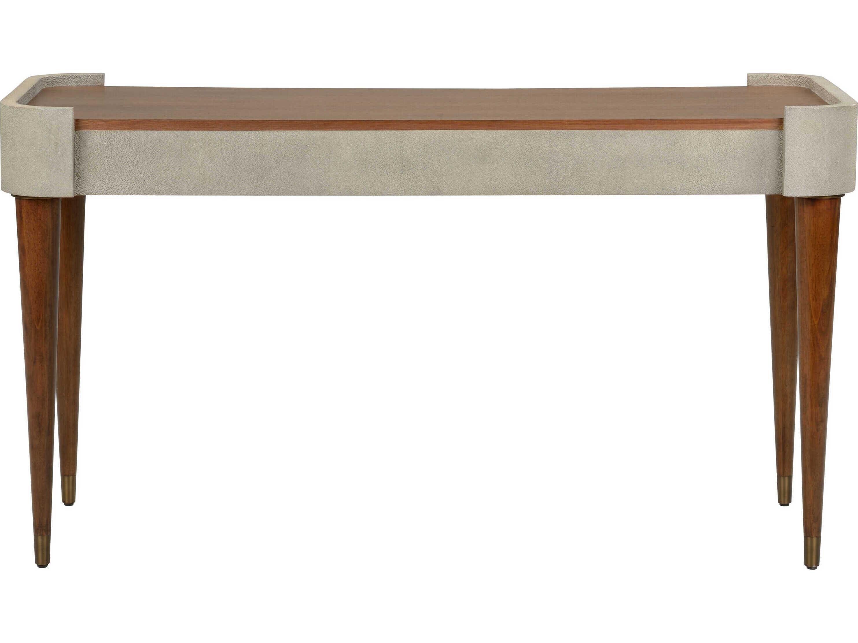 Wildwood Frances Walnut Fog Brown Wood Writing Desk