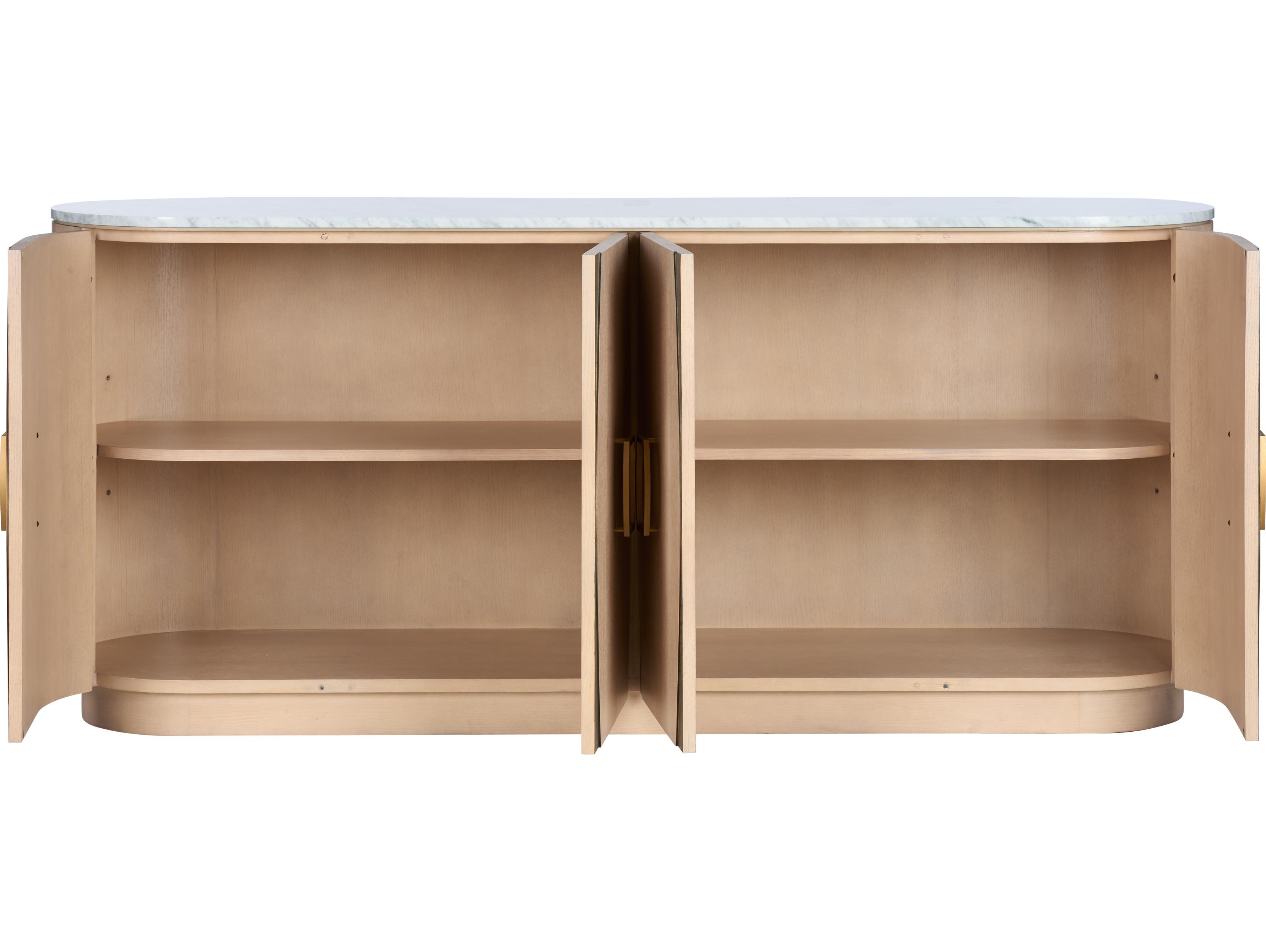 Wildwood 78" Oak Natural White Sideboard