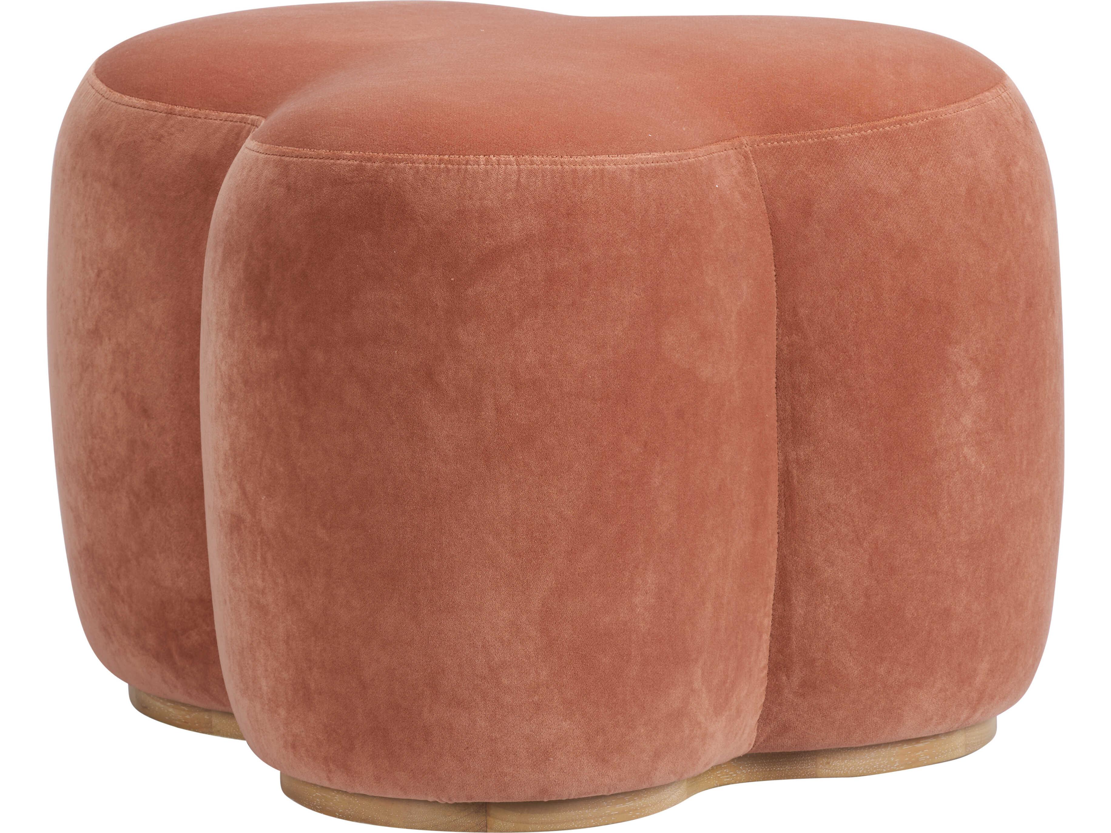 Wildwood Upholstery Pink Upholstered Ottoman